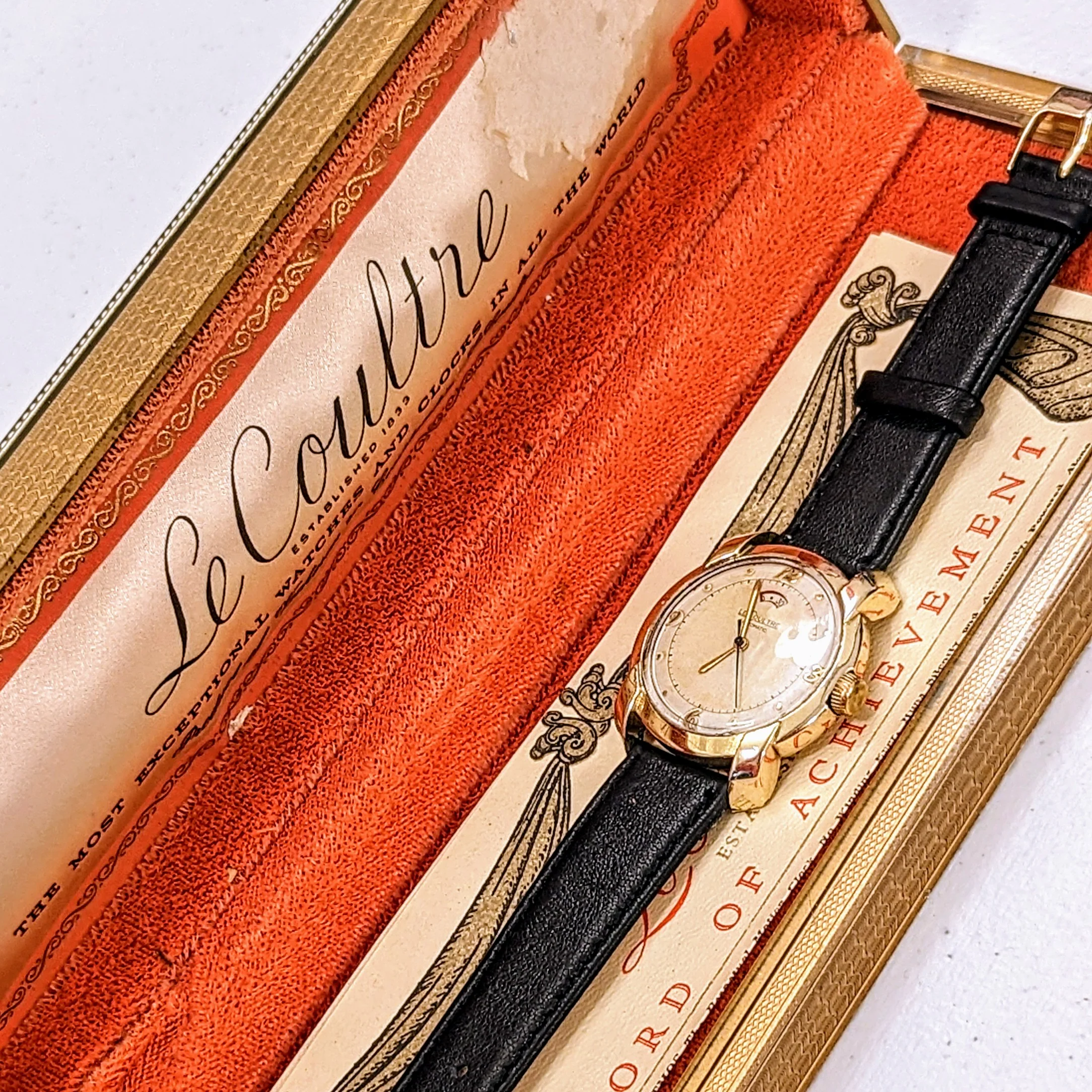 LeCoultre Bumper Automatic Watch Power-Reserve Indicator Wristwatch - In BOX! - Image 13