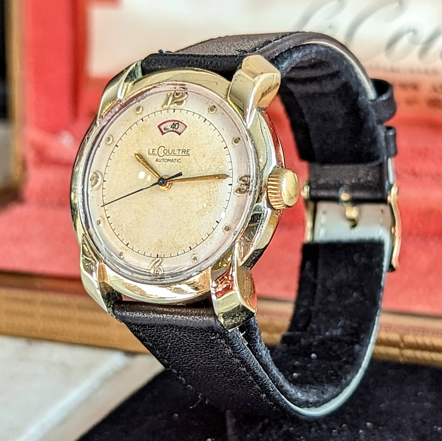LeCoultre Bumper Automatic Watch Power-Reserve Indicator Wristwatch - In BOX! - Image 3