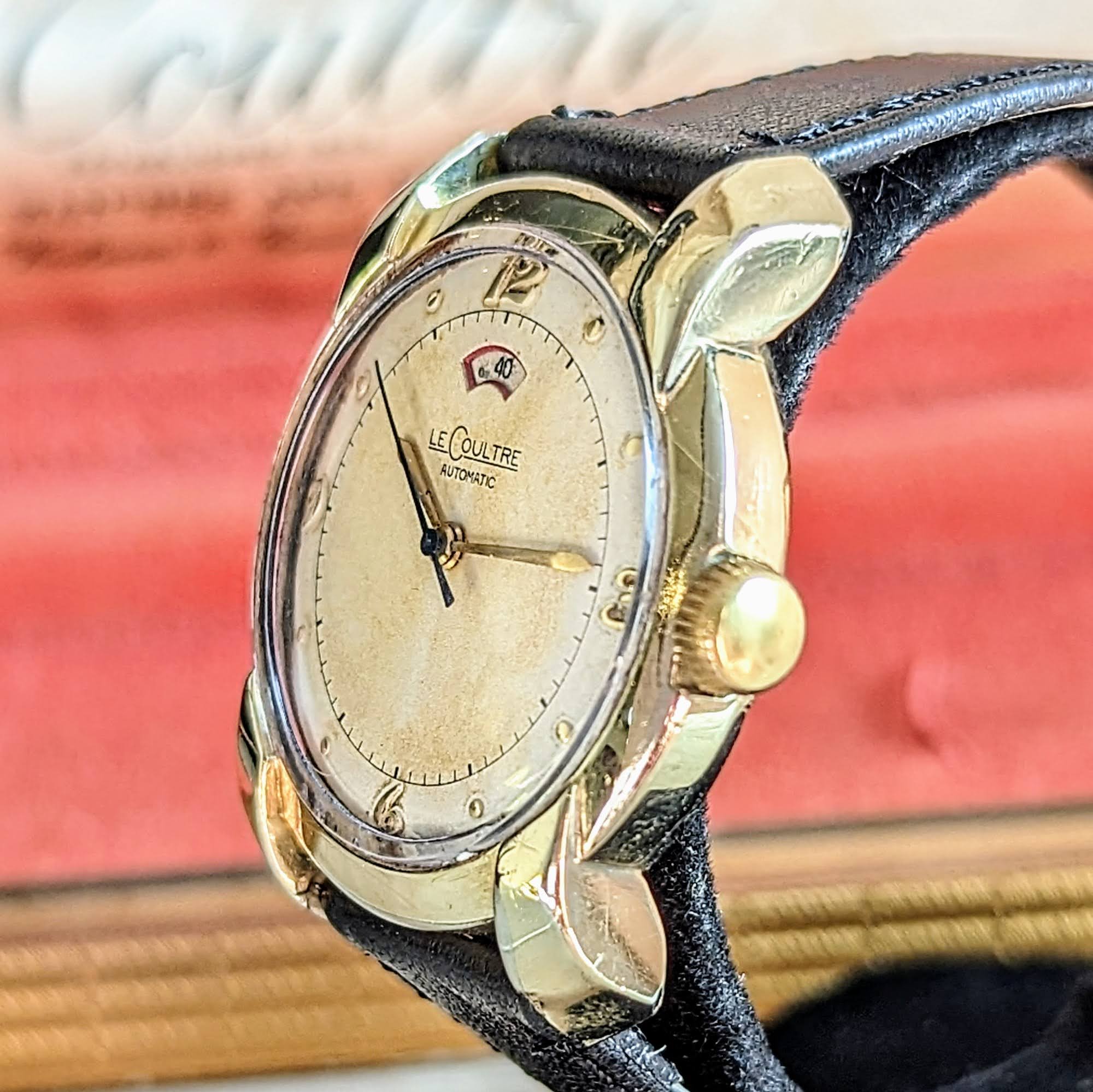 LeCoultre Bumper Automatic Watch Power-Reserve Indicator Wristwatch - In BOX! - Image 4
