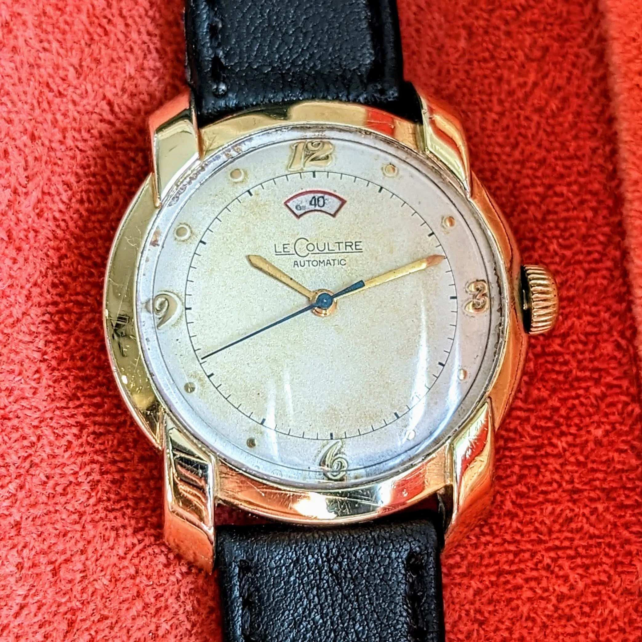 LeCoultre Bumper Automatic Watch Power-Reserve Indicator Wristwatch - In BOX! - Image 6
