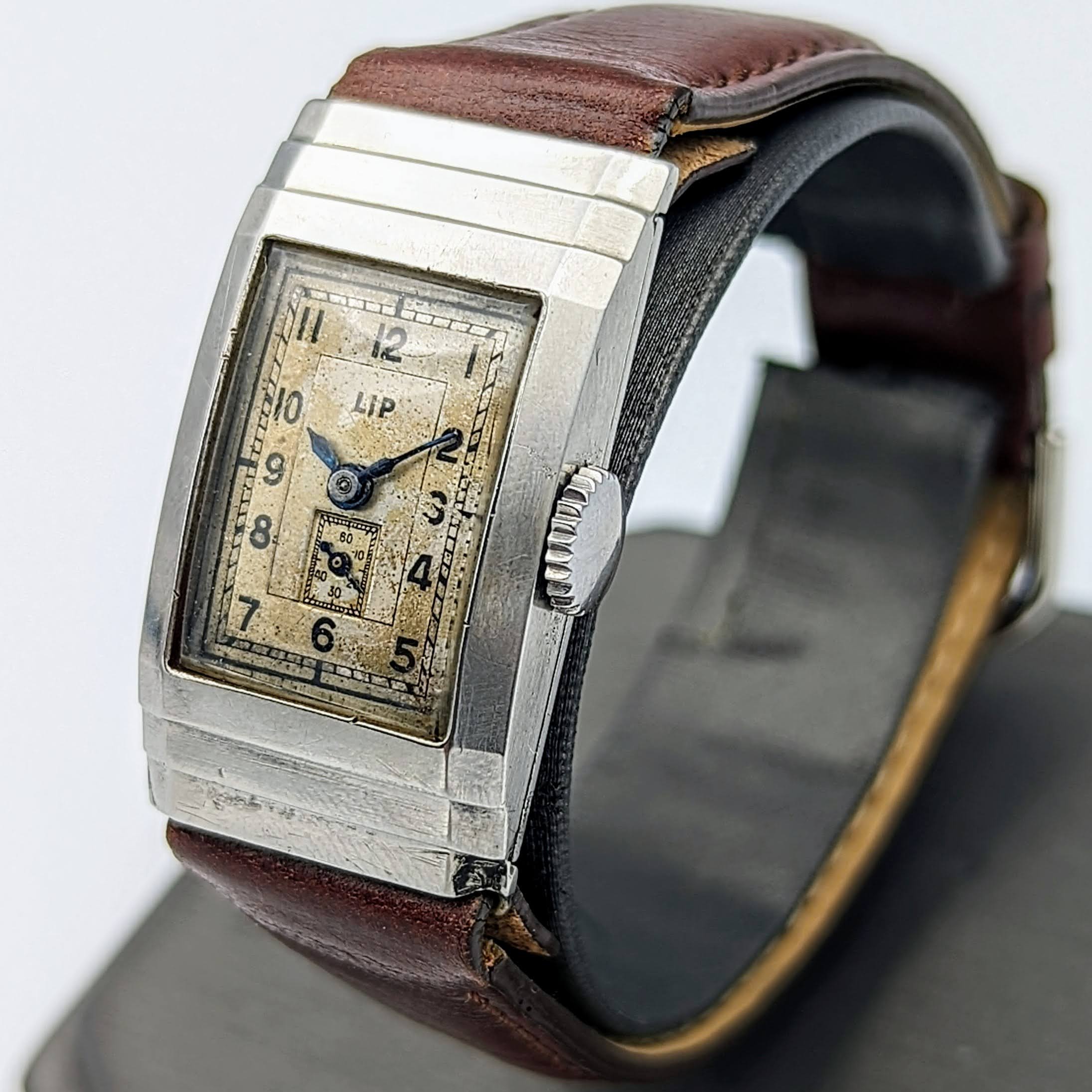 LIP Art Deco Watch Cal. 183 France Made Vintage Wristwatch - Image 3