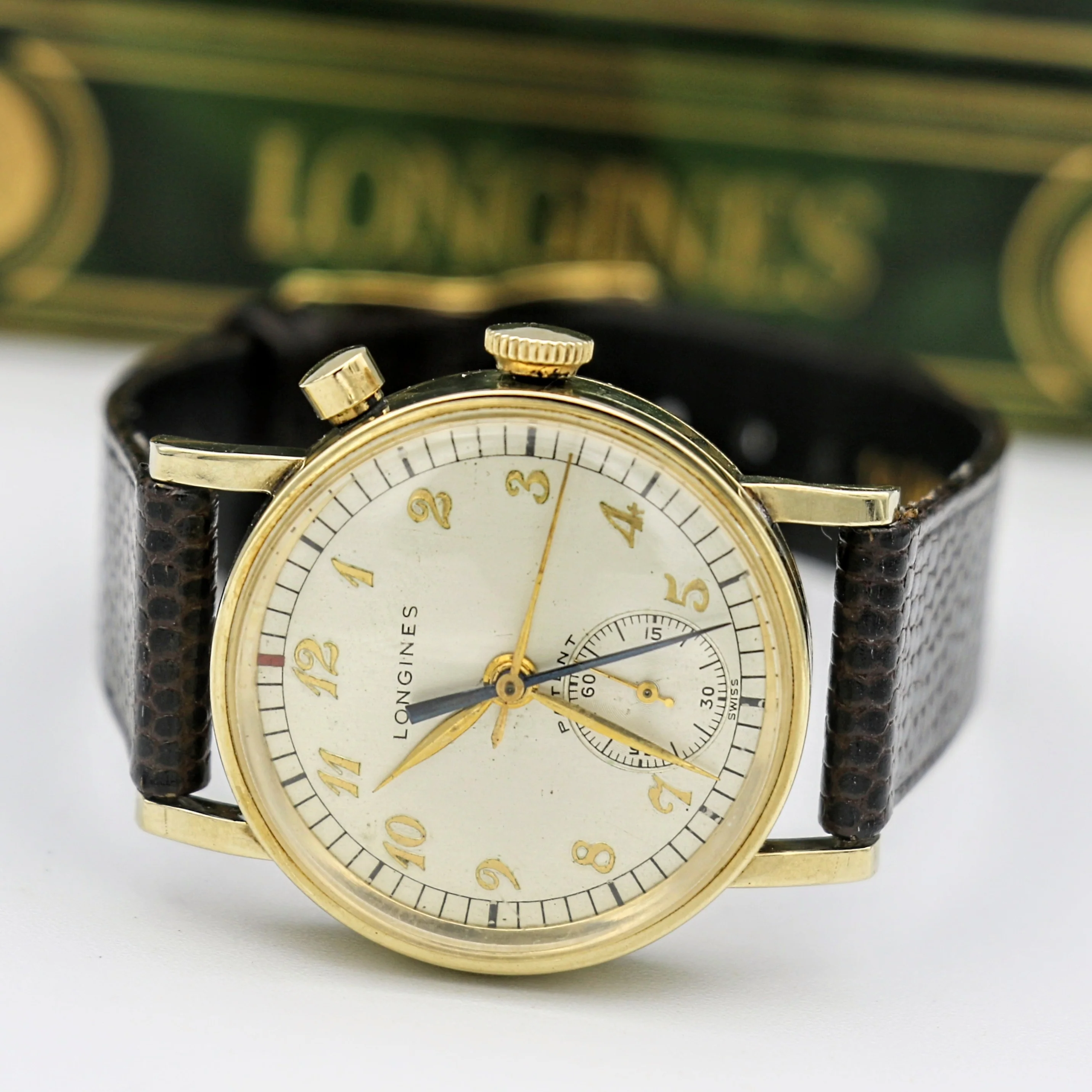 LONGINES Monopusher Chronograph Watch Chronostop Wristwatch - In Box! - Image 12
