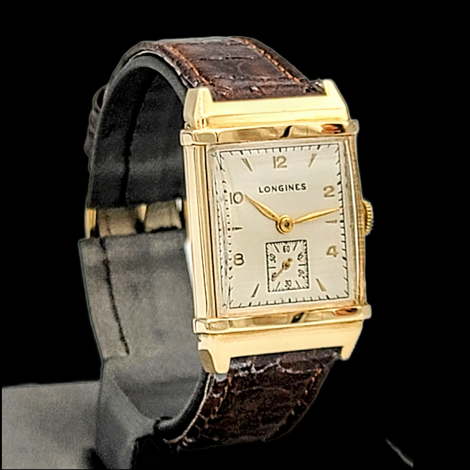 LONGINES 14K Solid Gold Watch Cal. 9L Swiss 1947 - Image 11
