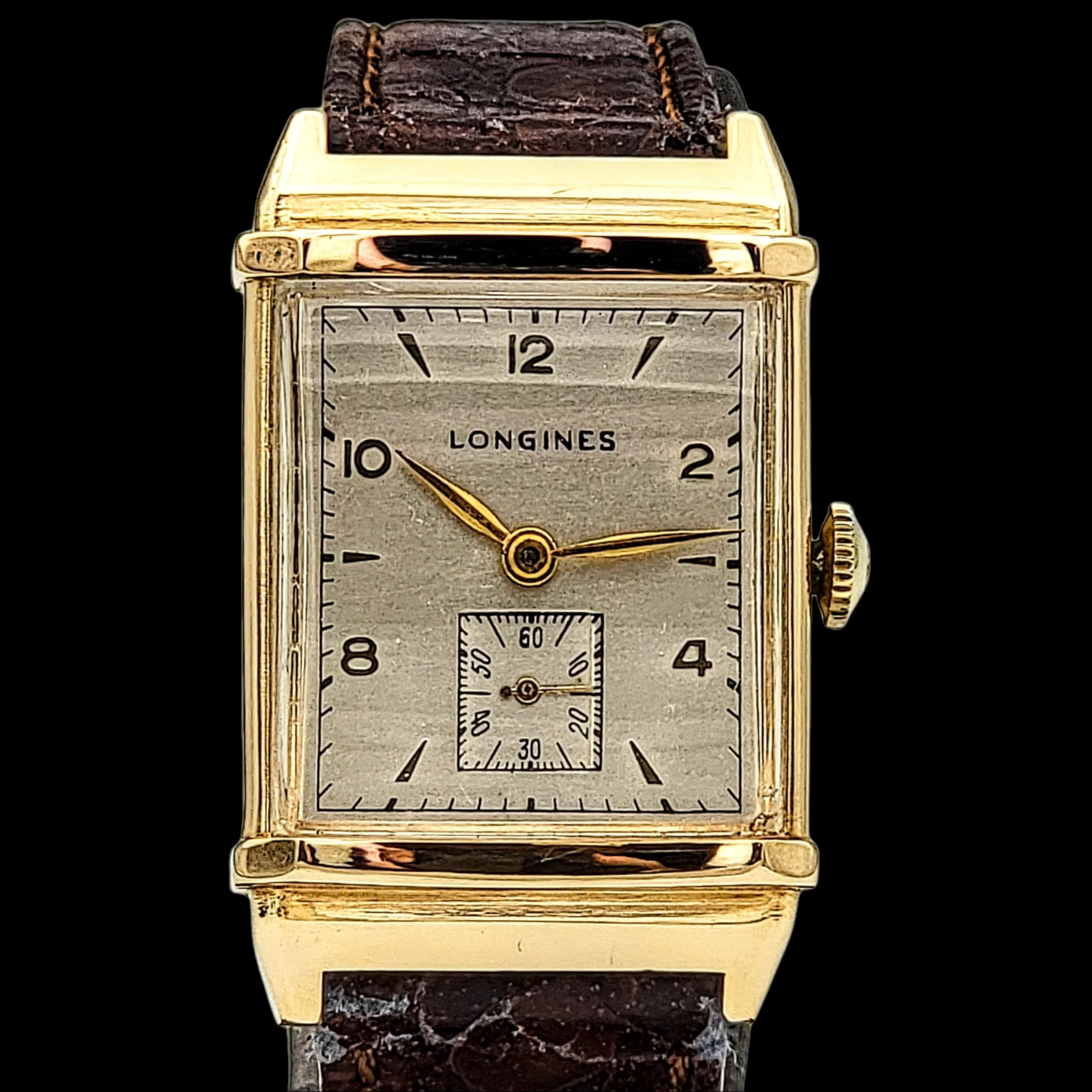 LONGINES 14K Solid Gold Watch Cal. 9L Swiss 1947 - Image 12