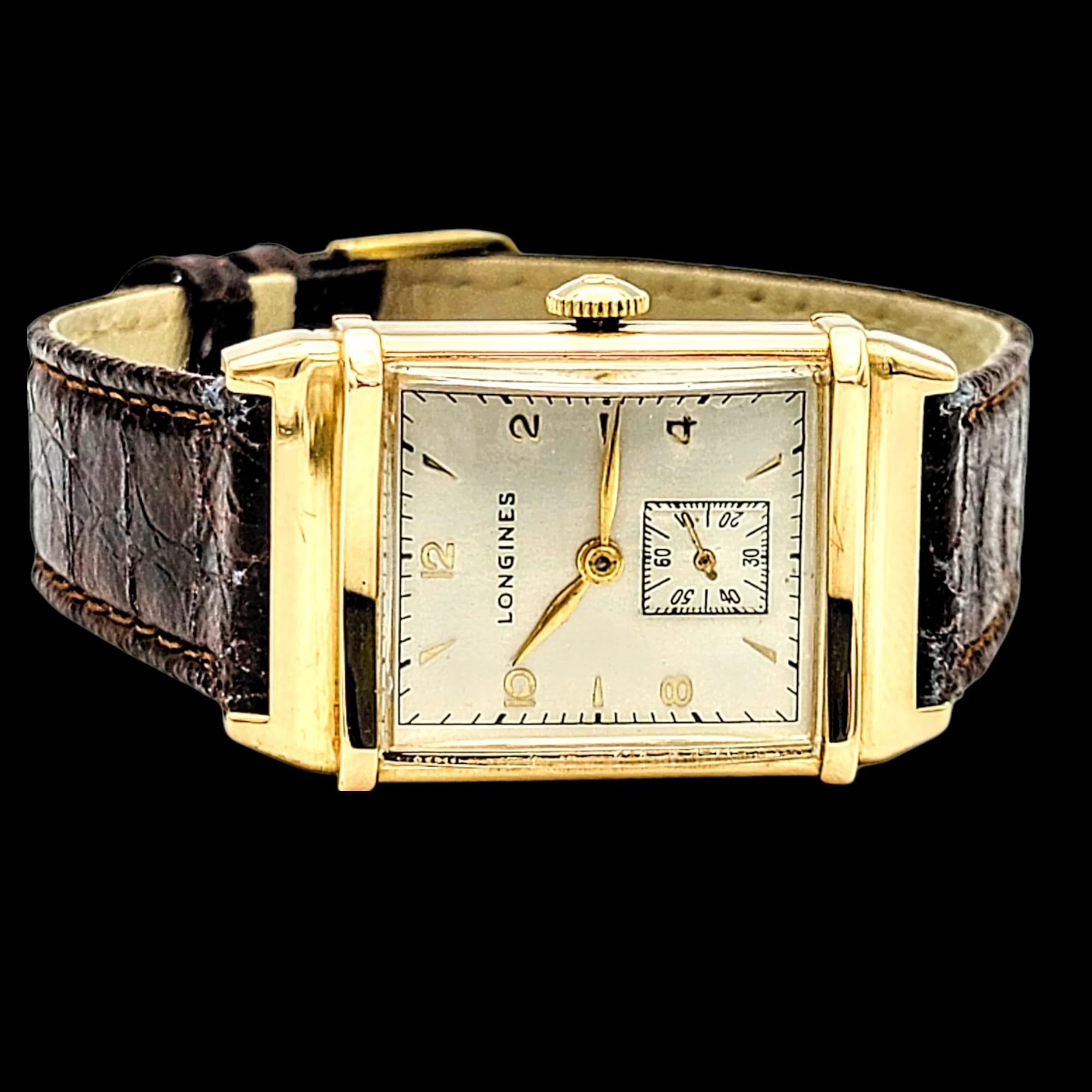 LONGINES 14K Solid Gold Watch Cal. 9L Swiss 1947 - Image 14