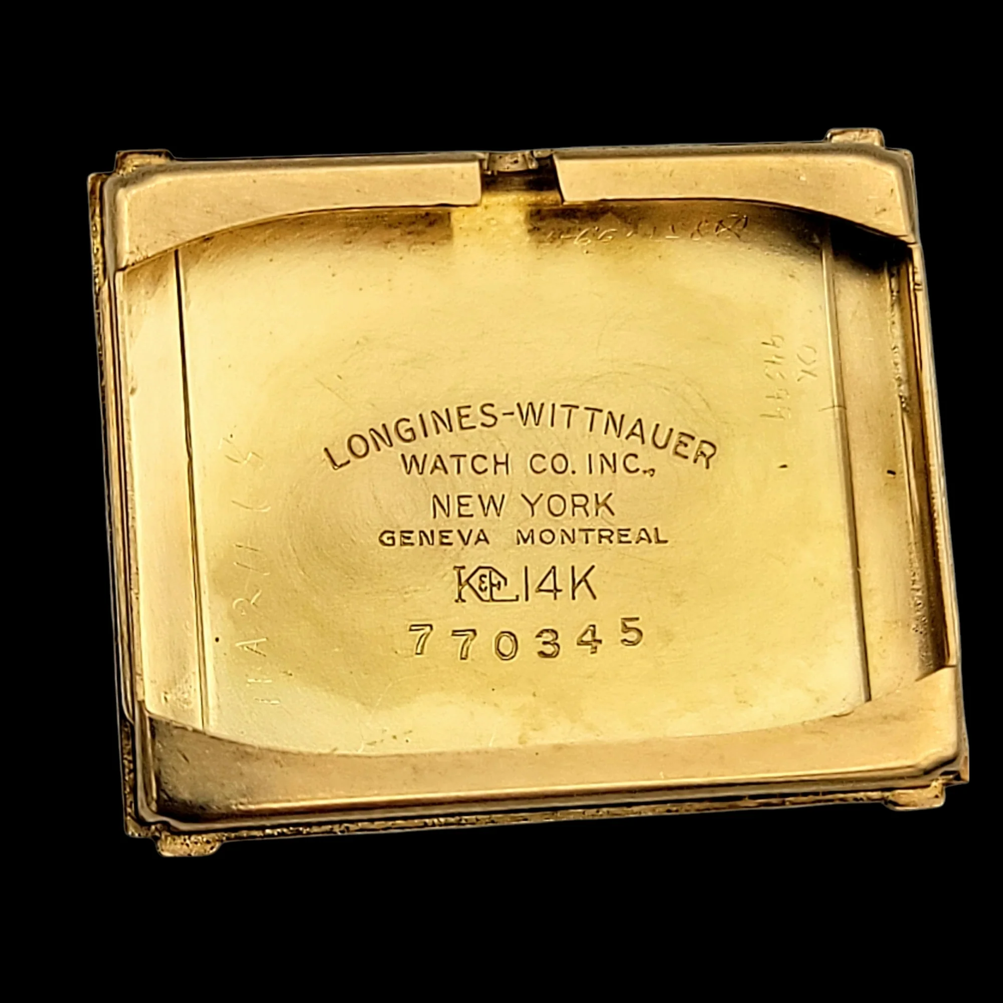 LONGINES 14K Solid Gold Watch Cal. 9L Swiss 1947 - Image 16
