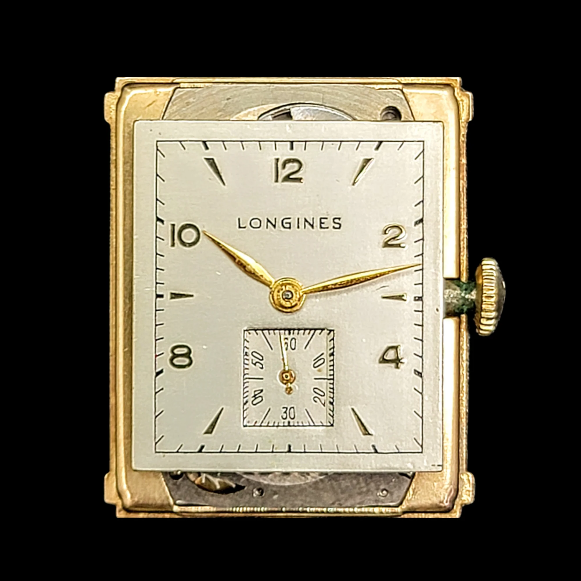 LONGINES 14K Solid Gold Watch Cal. 9L Swiss 1947 - Image 18