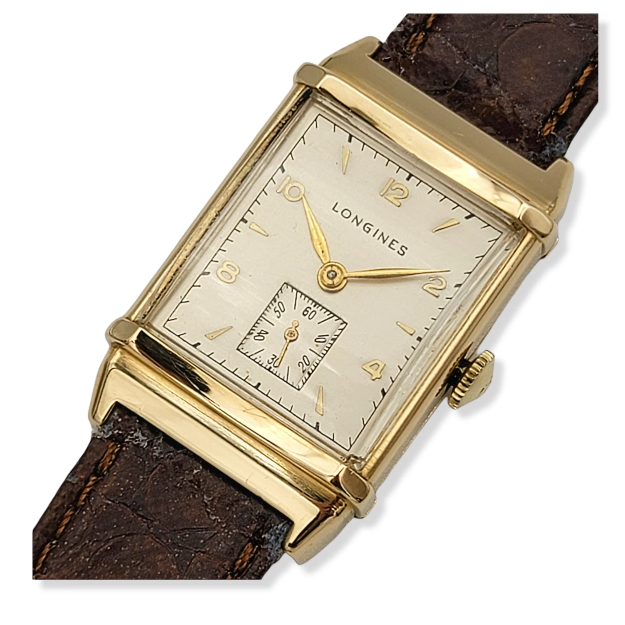 LONGINES 14K Solid Gold Watch Cal. 9L Swiss 1947 - Image 23