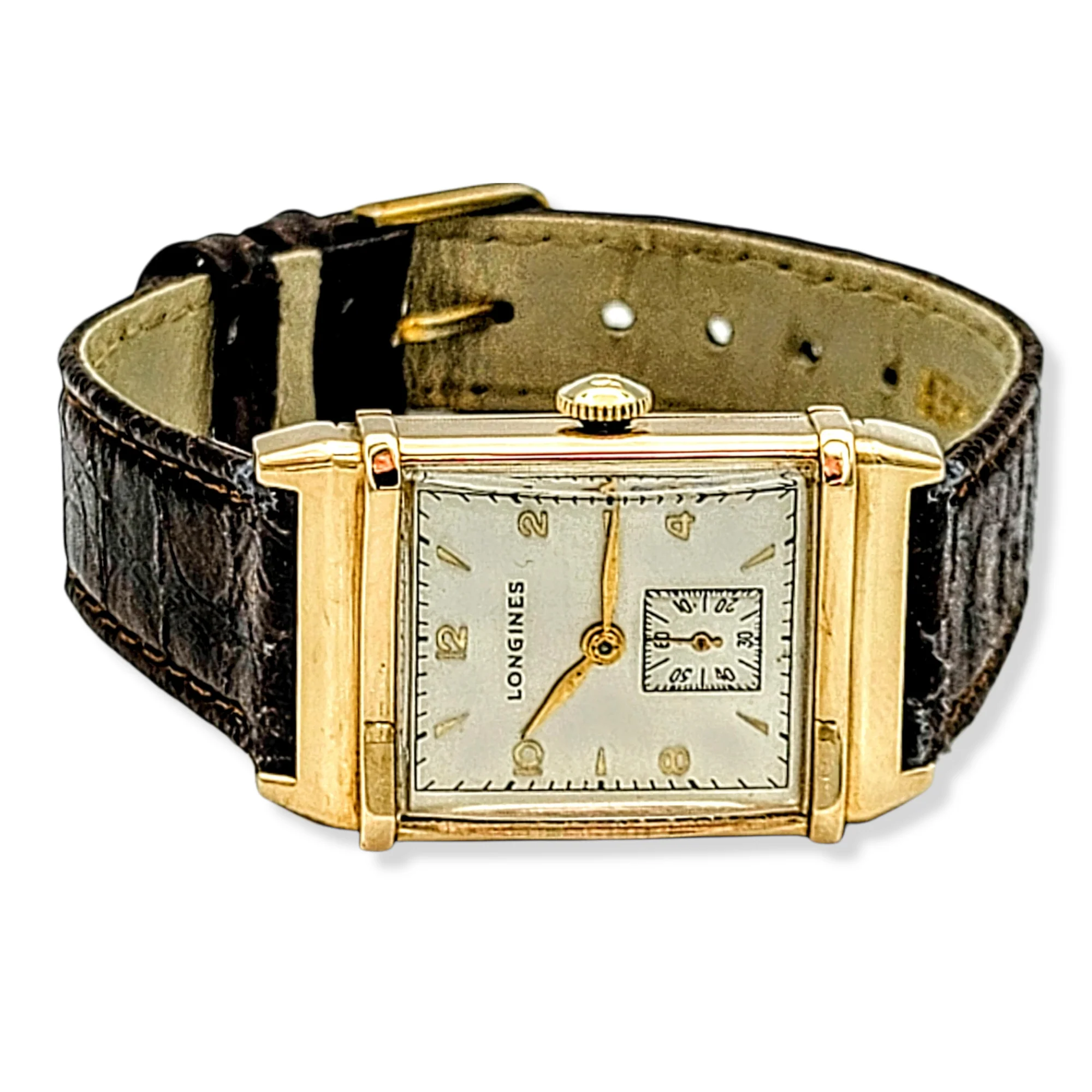 LONGINES 14K Solid Gold Watch Cal. 9L Swiss 1947 - Image 24