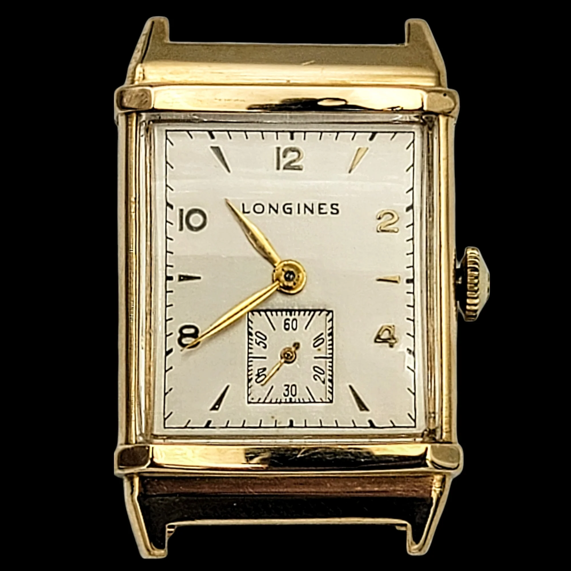 LONGINES 14K Solid Gold Watch Cal. 9L Swiss 1947 - Image 3