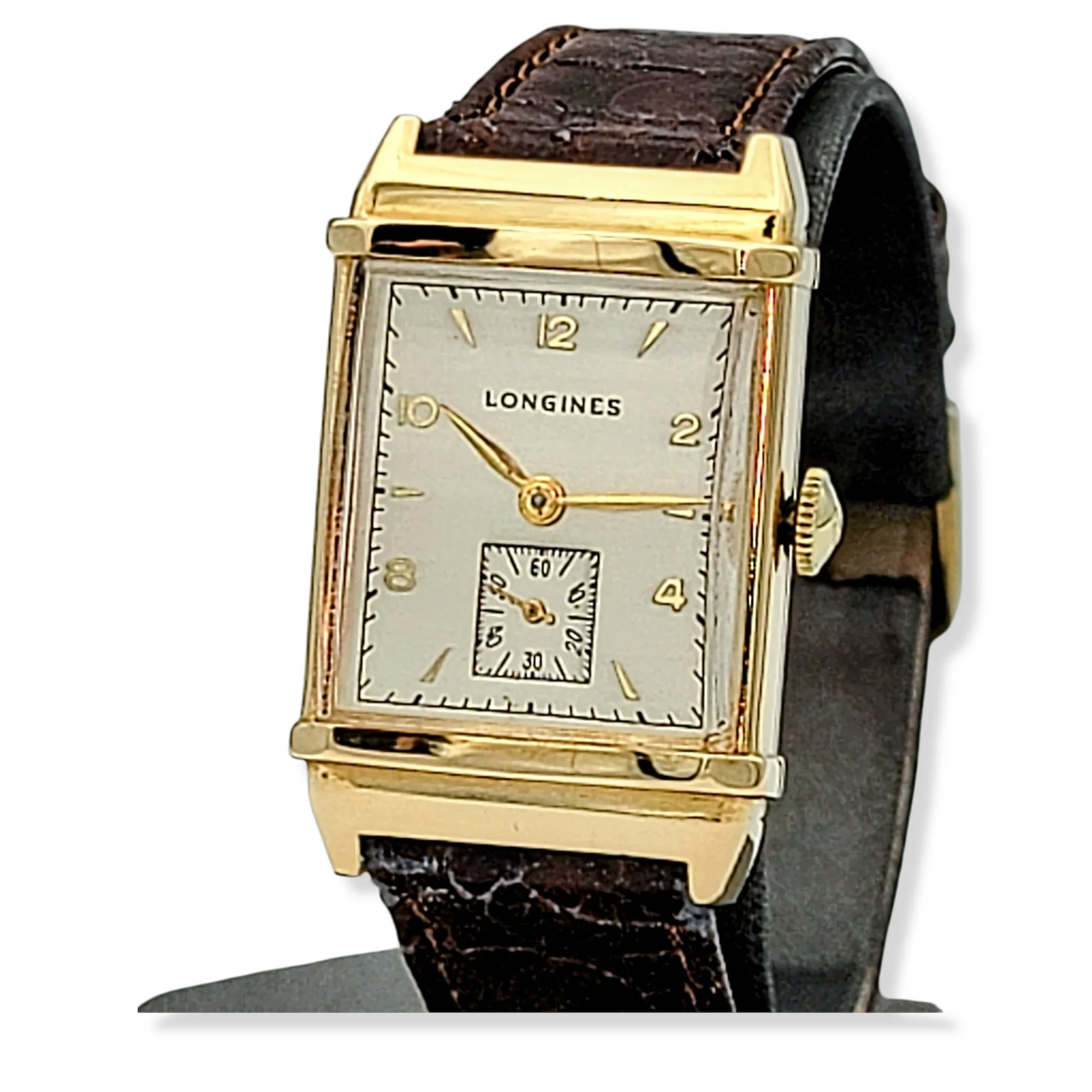 LONGINES 14K Solid Gold Watch Cal. 9L Swiss 1947 - Image 5