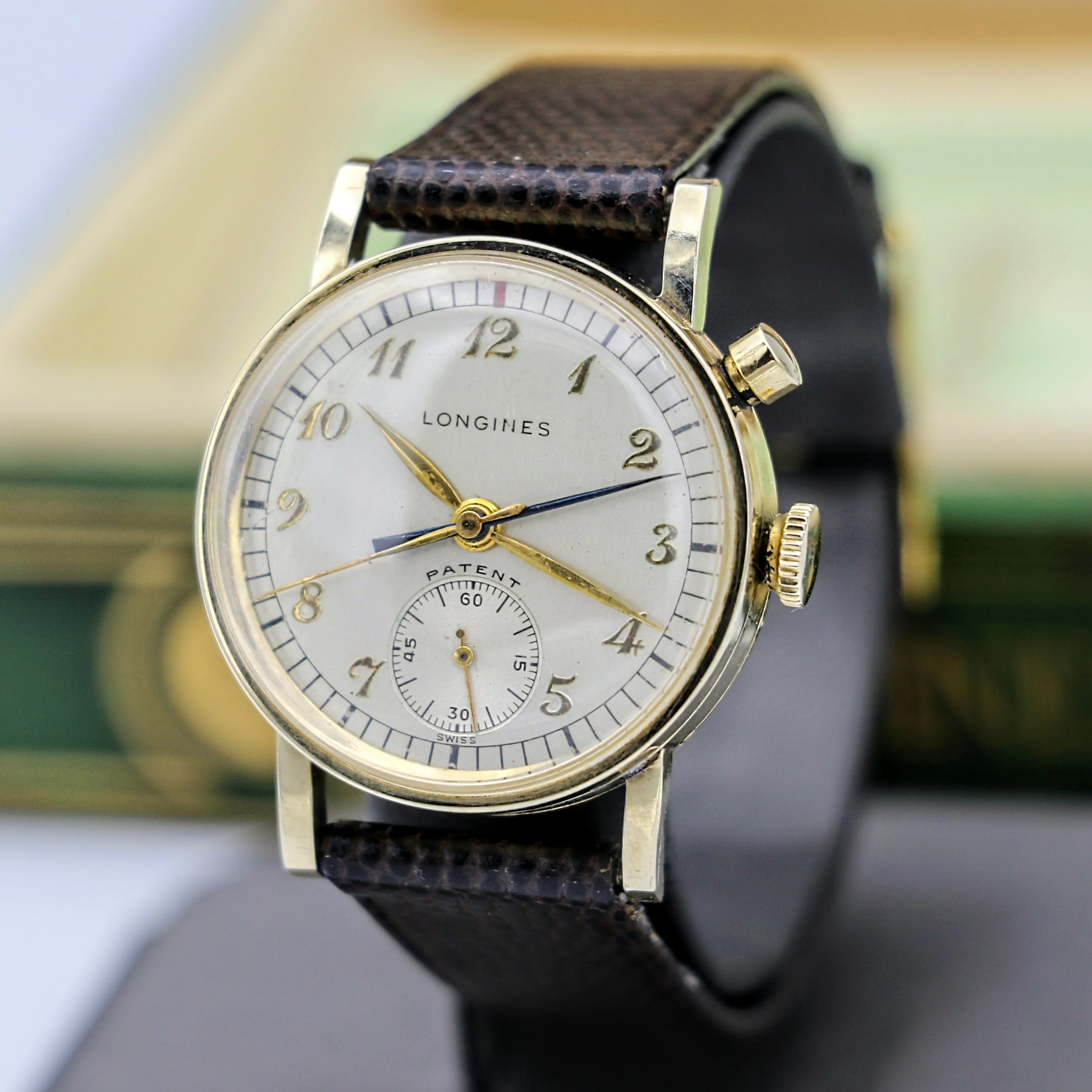 LONGINES Monopusher Chronograph Watch Chronostop Wristwatch - In Box! - Image 4