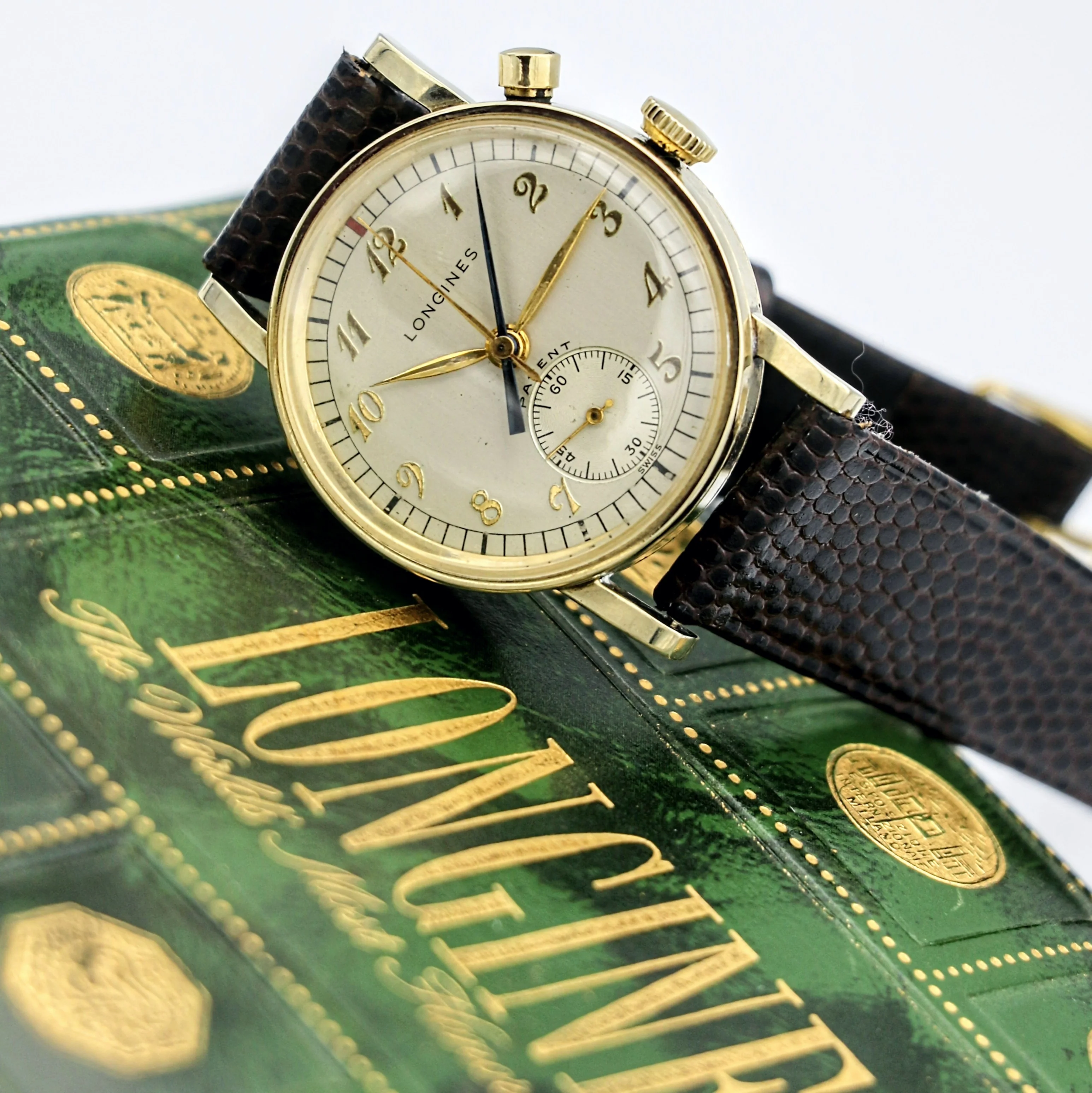 LONGINES Monopusher Chronograph Watch Chronostop Wristwatch - In Box! - Image 9