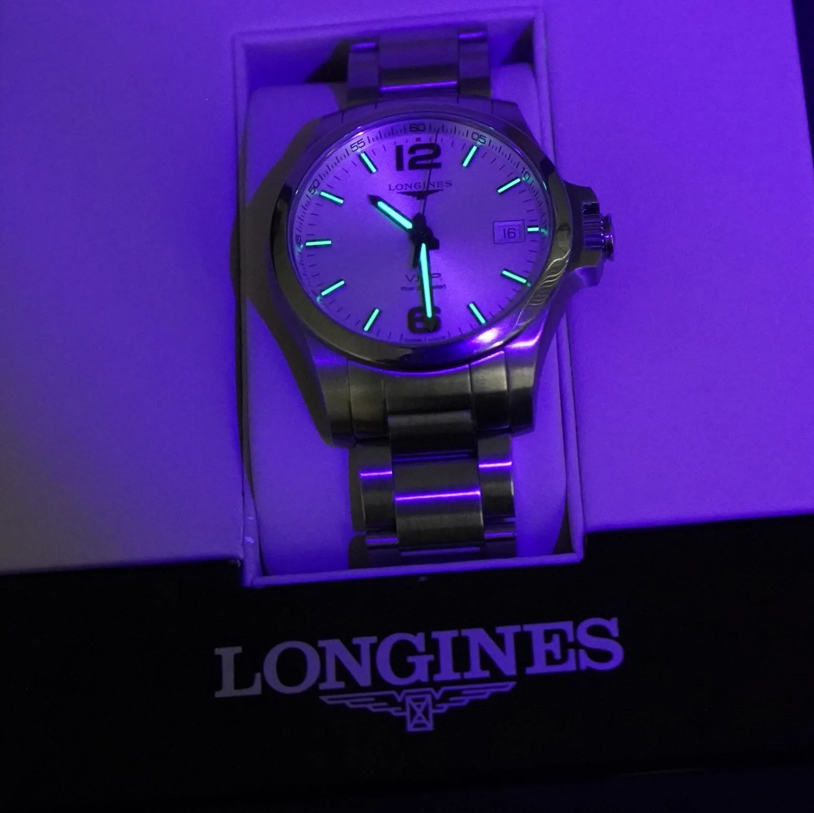 Longines Conquest V.H.P. Watch L3.716.4 41mm S.S. ALL Original 2-Box & Papers - Image 11