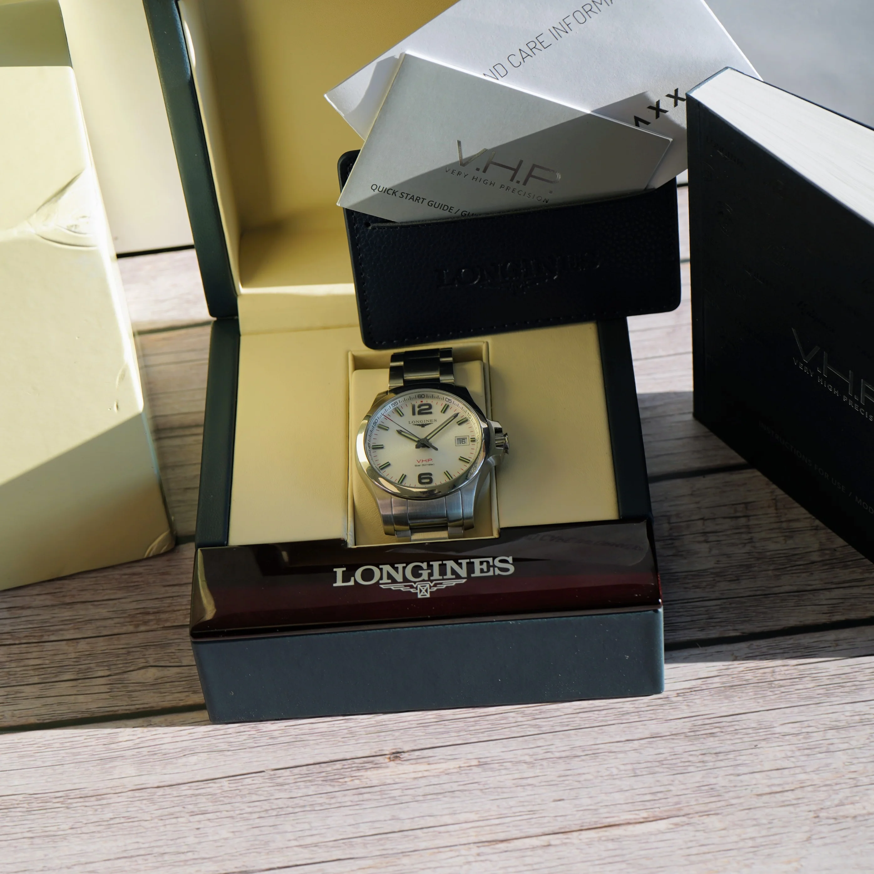 Longines Conquest V.H.P. Watch L3.716.4 41mm S.S. ALL Original 2-Box & Papers - Image 5