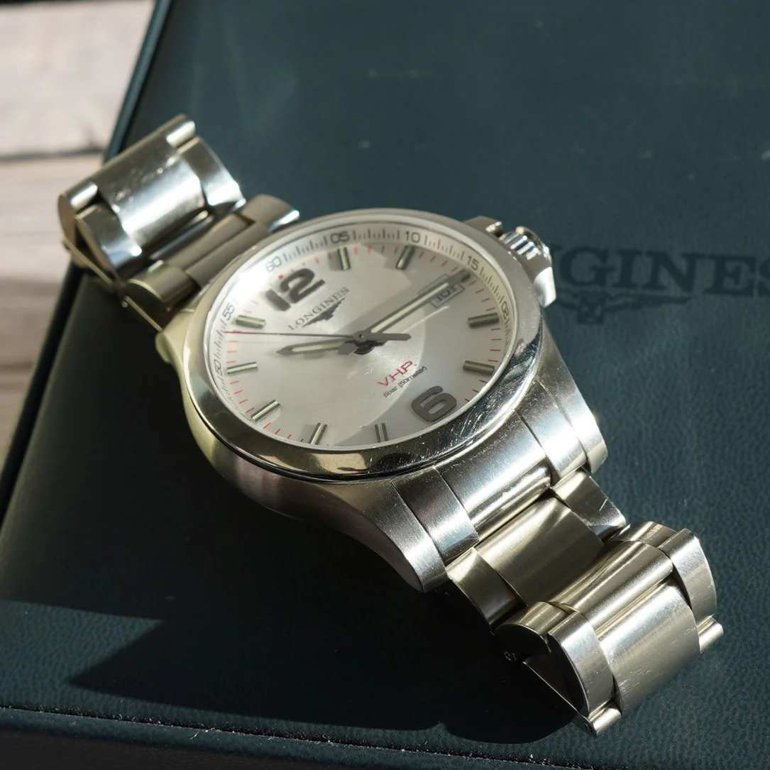 Longines Conquest V.H.P. Watch L3.716.4 41mm S.S. ALL Original 2-Box & Papers - Image 8