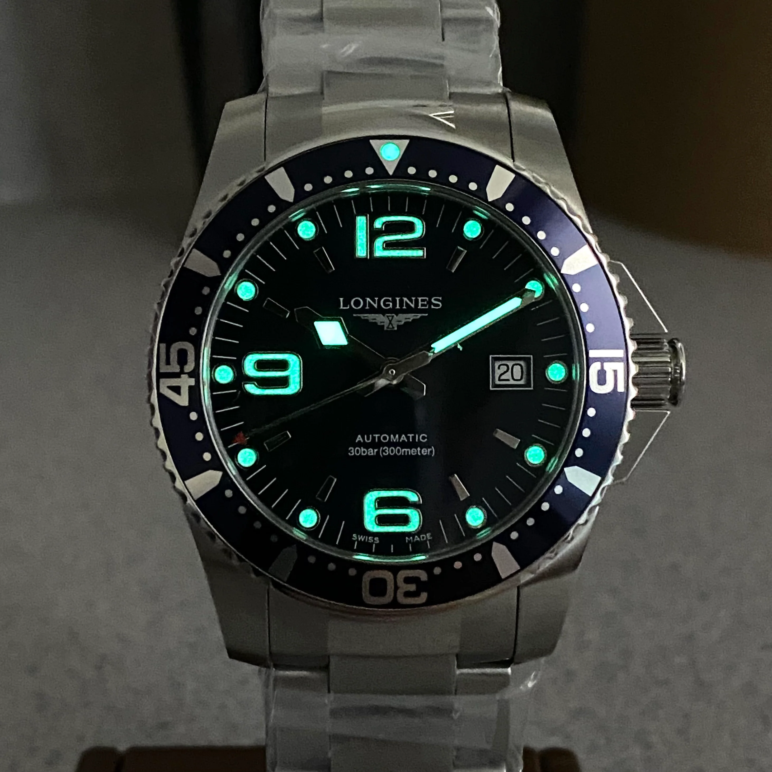 LONGINES HYDROCONQUEST Watch L3.742.4 41mm Automatic Diver Wristwatch ALL S.S. - Image 20