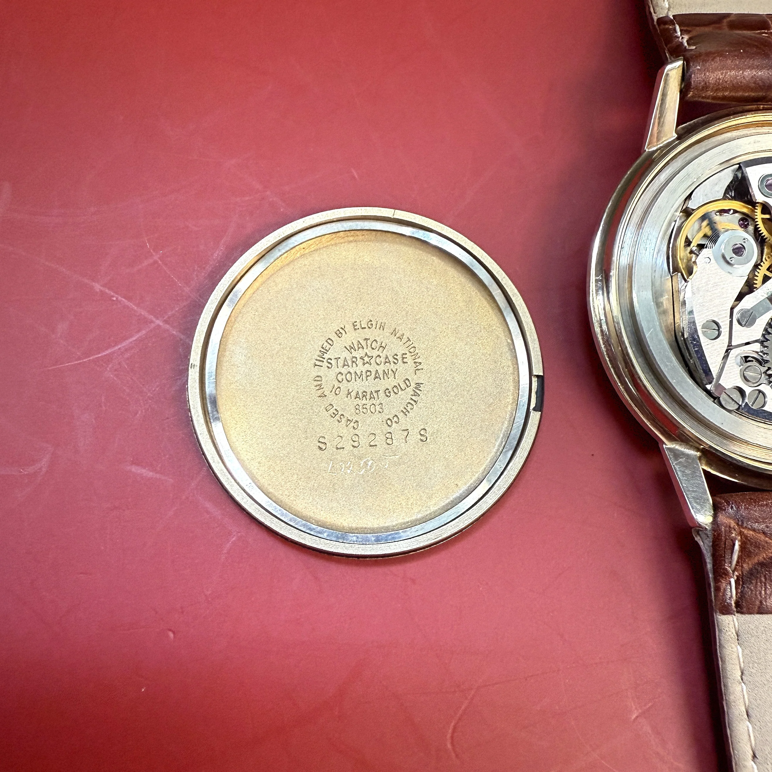 1960s LORD ELGIN 10K Gold Watch 23 Jewels "American Oil Co." Ref. 8503 Cal. 775 USA Made Wristwatch - Double Box - Image 15