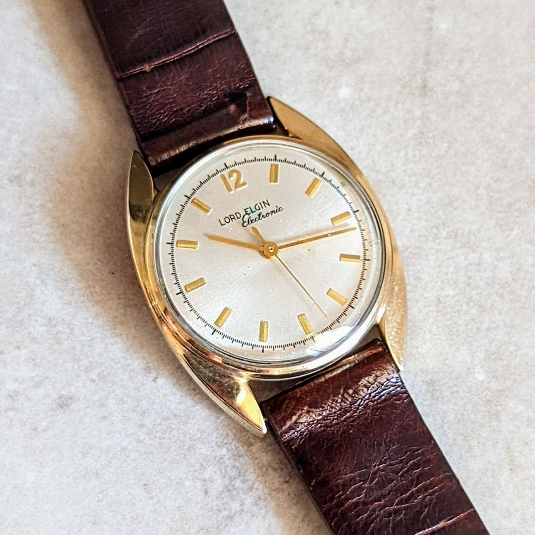 LORD ELGIN "Electronic 2” Watch Reference 2550 Vintage Wristwatch - Image 9