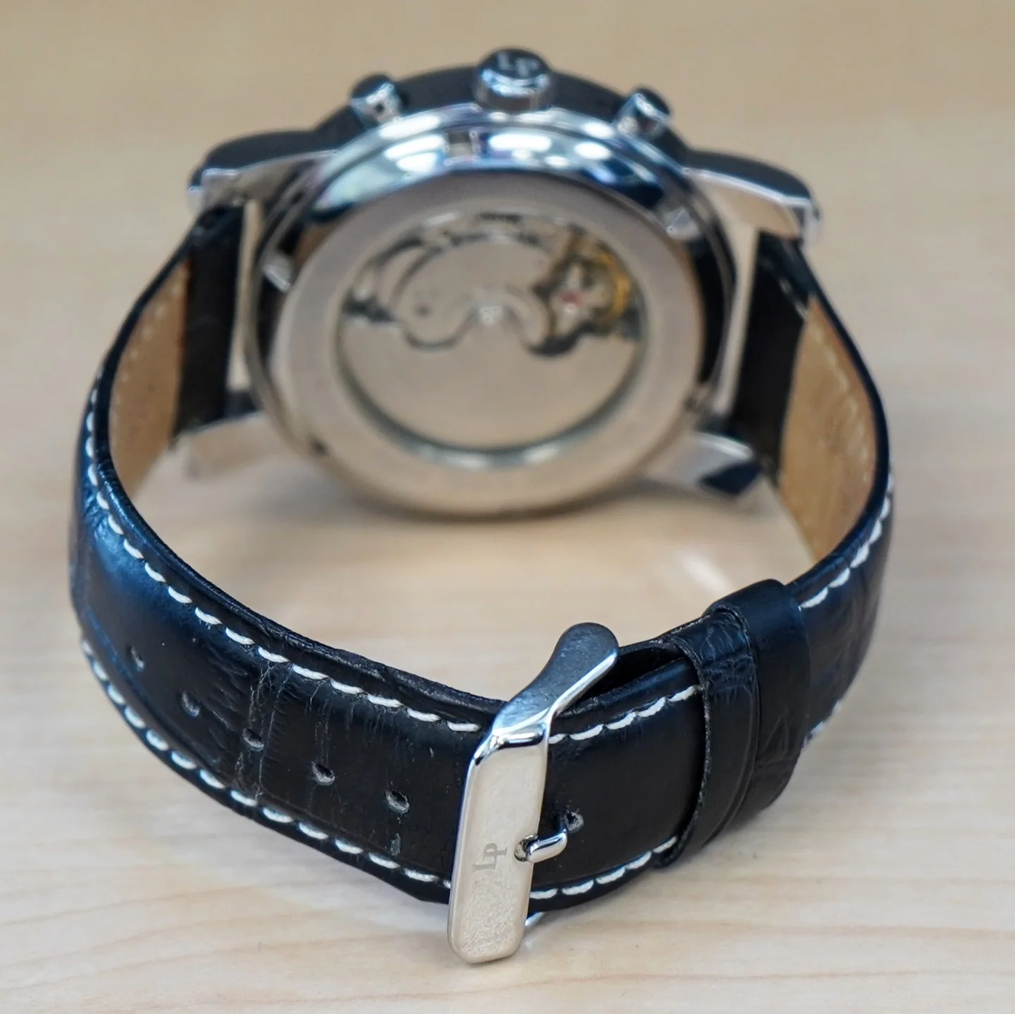 LUCIEN PICCARD Automatic Watch LP-26570BK Day/Date Wristwatch - ALL ORIGINAL Double Box! - Image 7