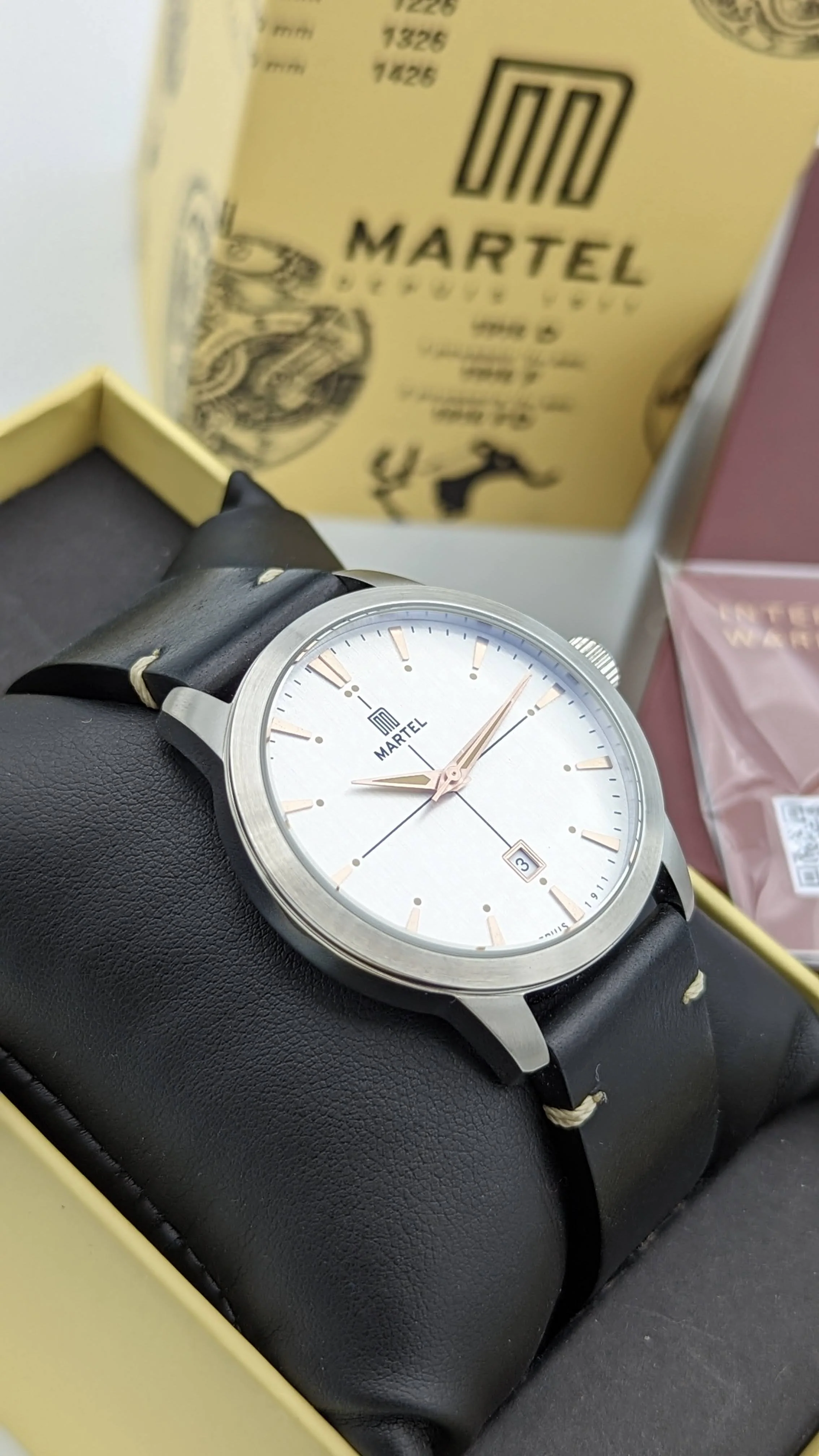 MARTEL Le Pont Wristwatch Luminous Date Display Watch Original Box & Papers! - Image 6