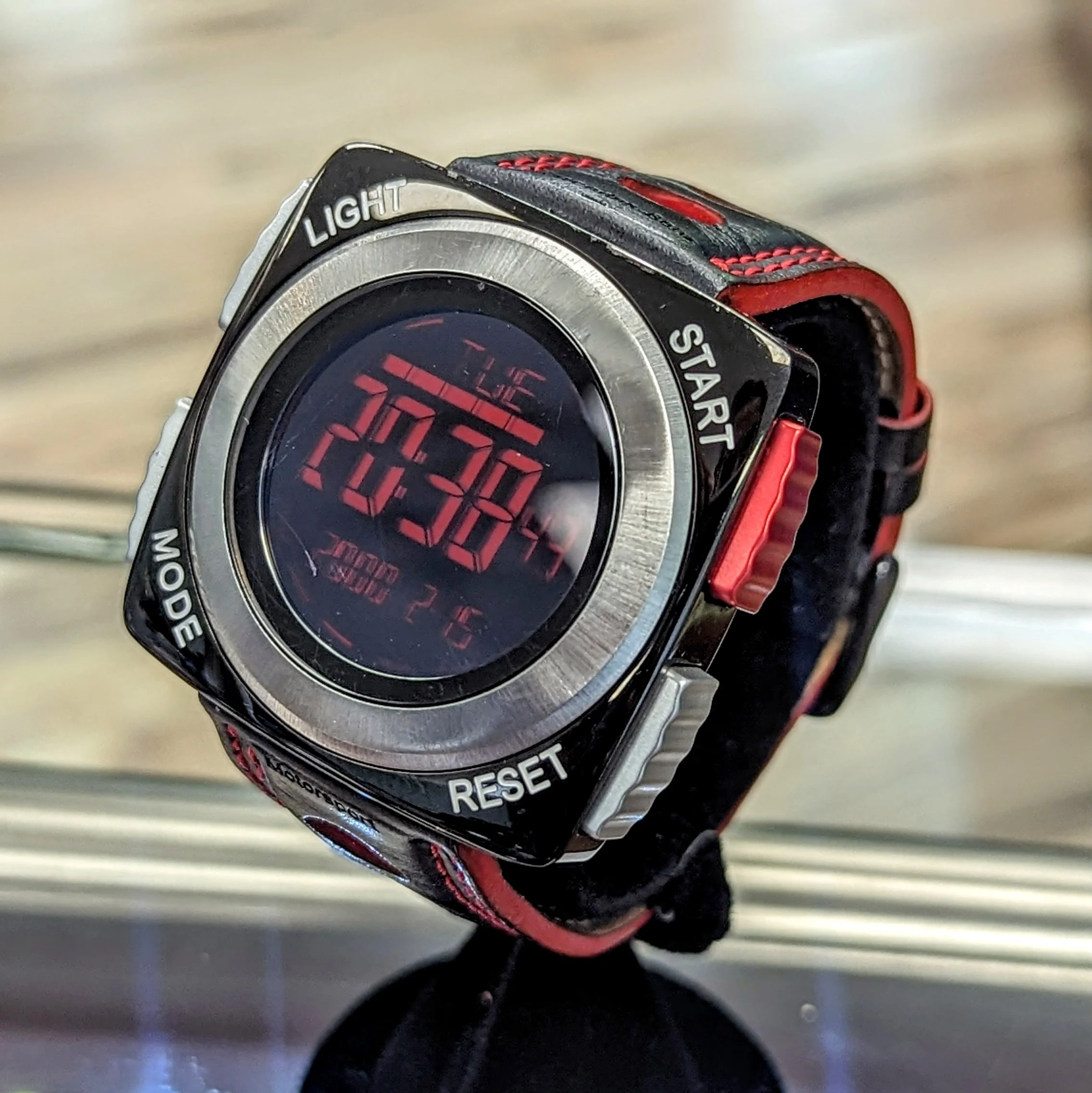 Mercedes-Benz Motorsport LCD Digital Watch Racing Chronograph Wristwatch - Image 2