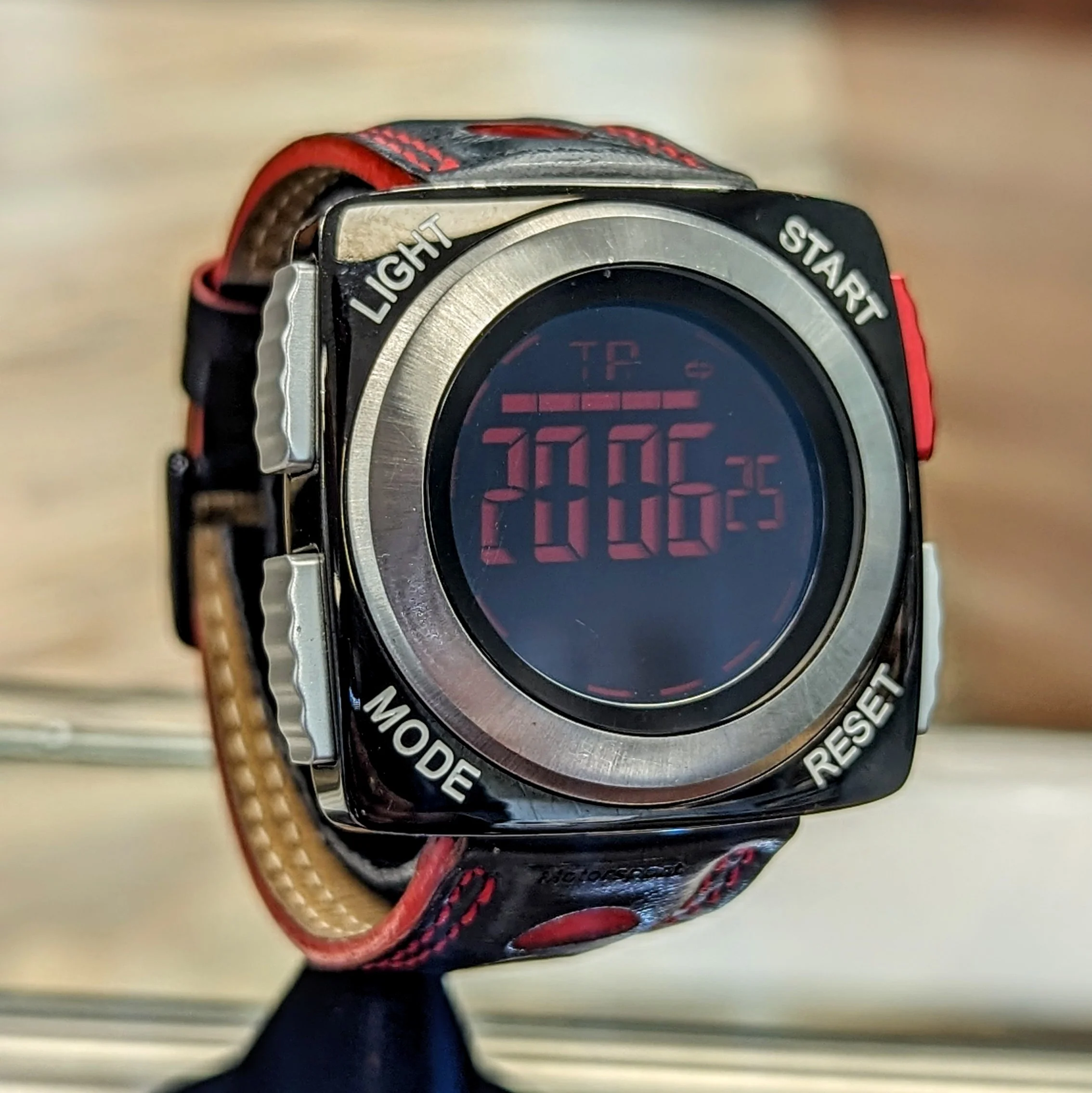 Mercedes-Benz Motorsport LCD Digital Watch Racing Chronograph Wristwatch - Image 6