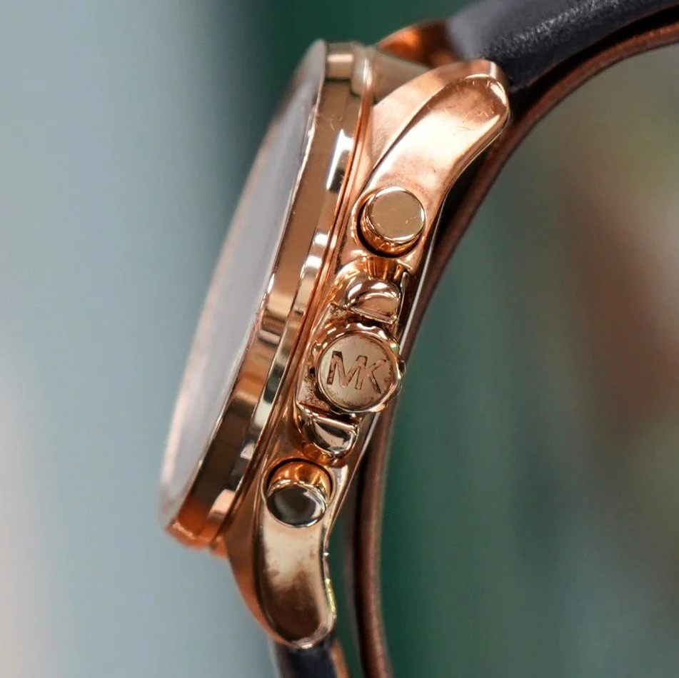 MICHAEL KORS Brecken Chronograph Ladies Watch Date S.S. Rose Gold MK2634 Quartz Wristwatch - Image 6