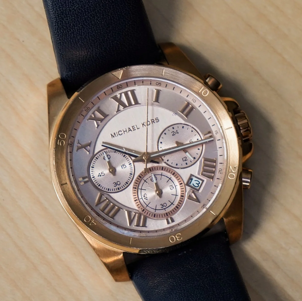 MICHAEL KORS Brecken Chronograph Ladies Watch Date S.S. Rose Gold MK2634 Quartz Wristwatch - Image 9