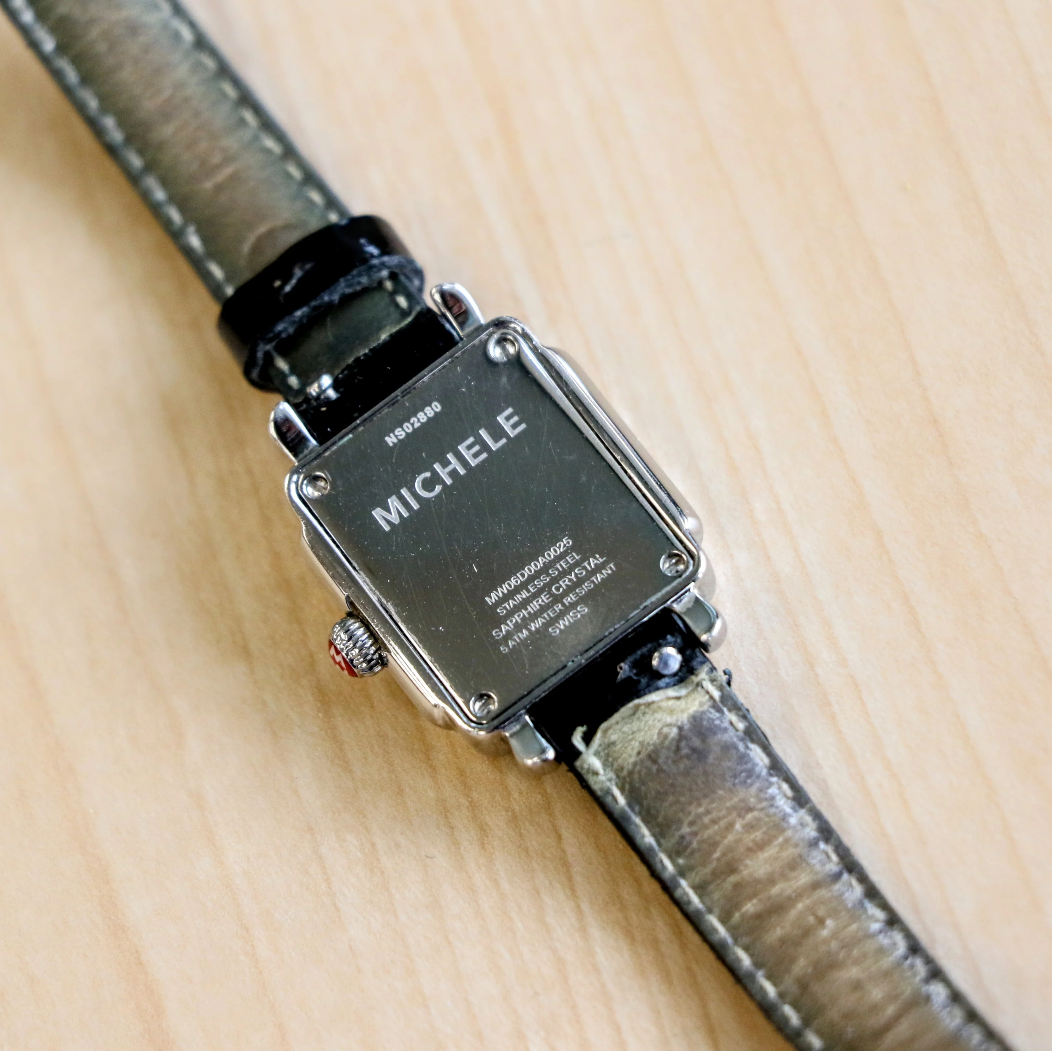 MICHELE Deco Mini Ladies Watch MOP Dial Ref. MW06D00A0025 Leather Strap - ALL Original - Image 11