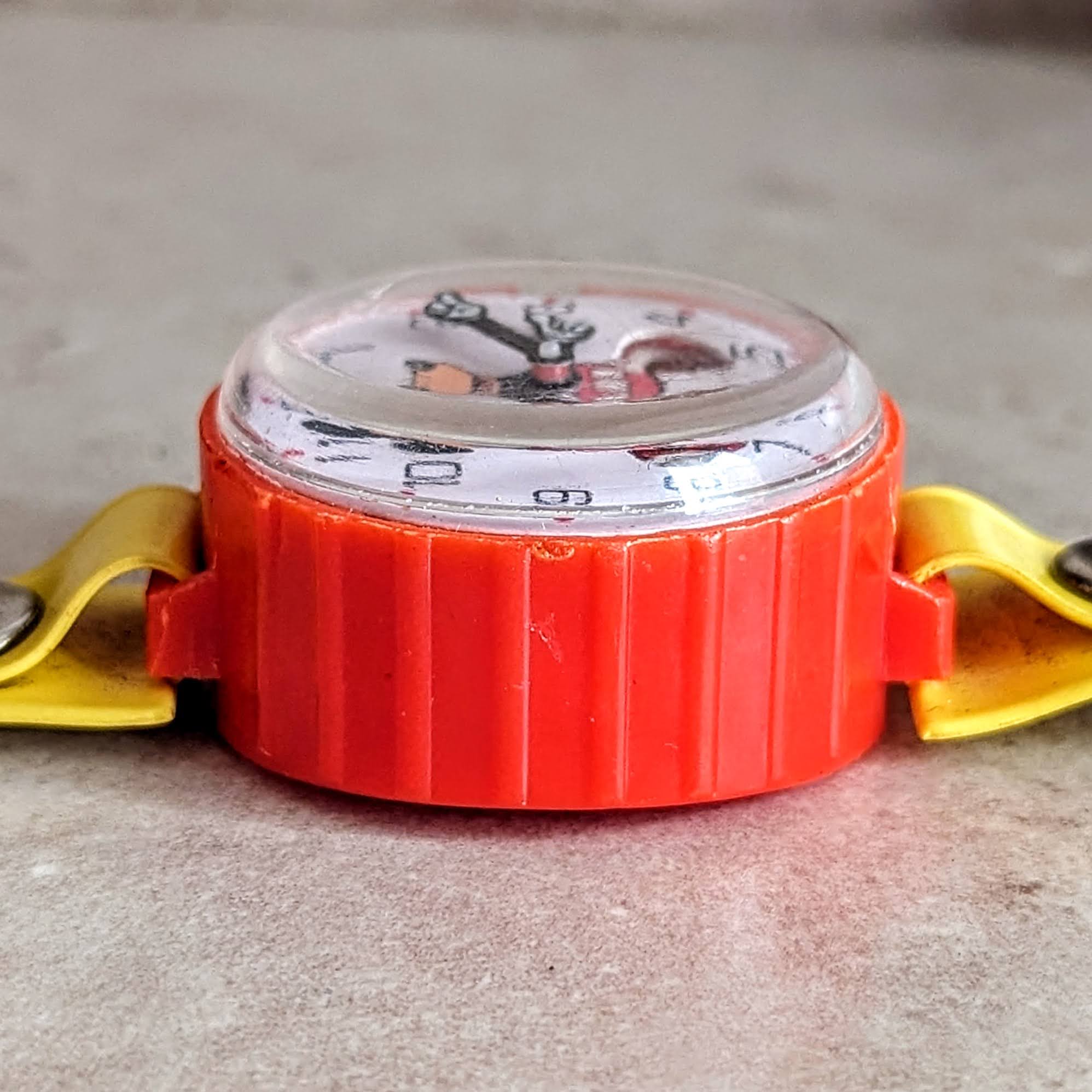 MICKEY MOUSE Toy Wristwatch by MARX Toys Animated Legs Mechanical Watch 1970's - Image 10