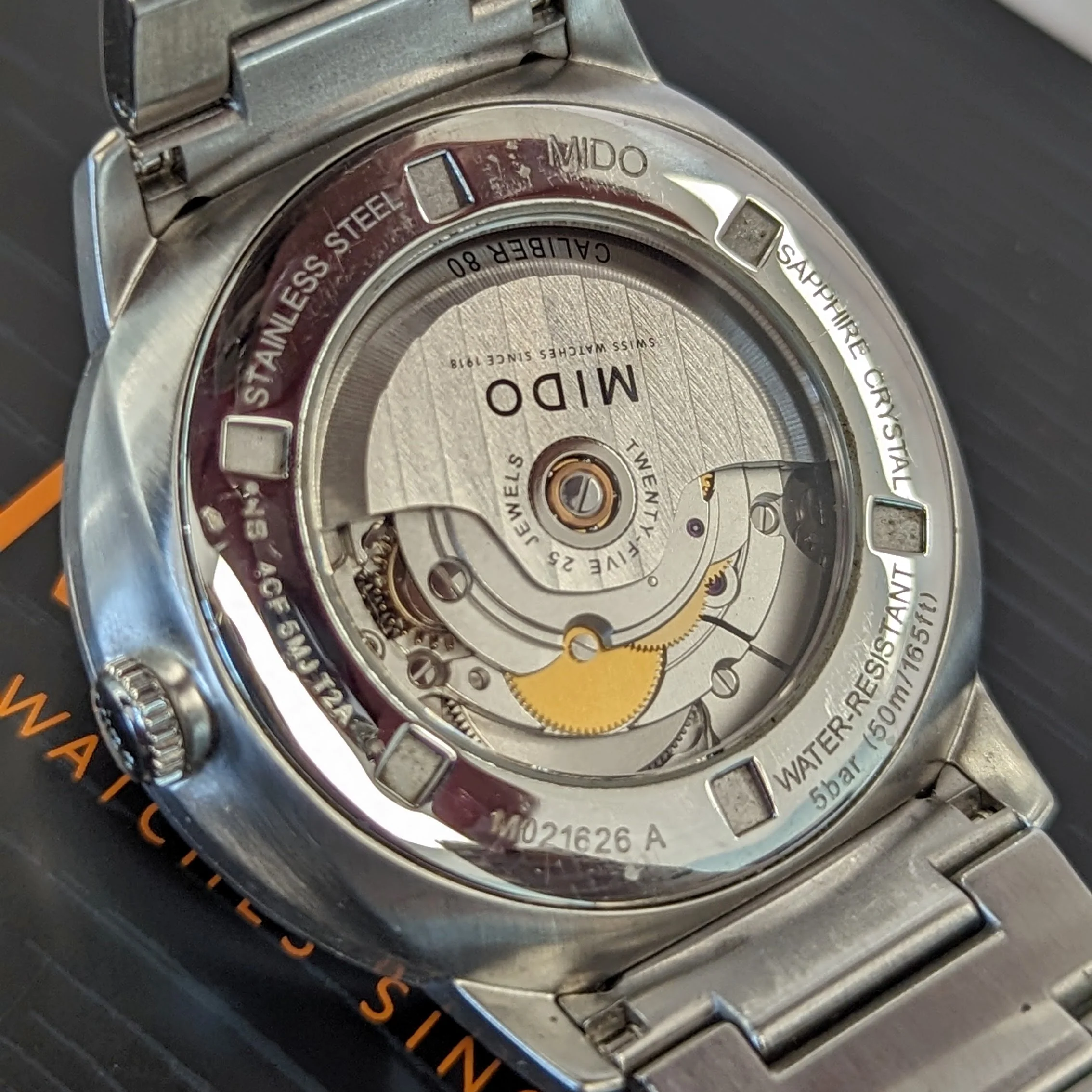 Mido Commander Big Date Automatic Watch M021.626 42mm Caliber 80 – Double Box - Image 14
