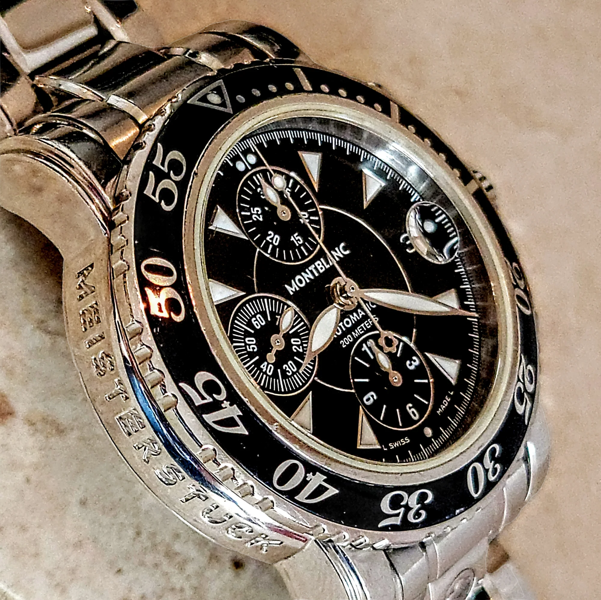 MONTBLAC Meisterstuck Sport Chronograph Watch 25 Jewels Ref. 7034 - Image 13