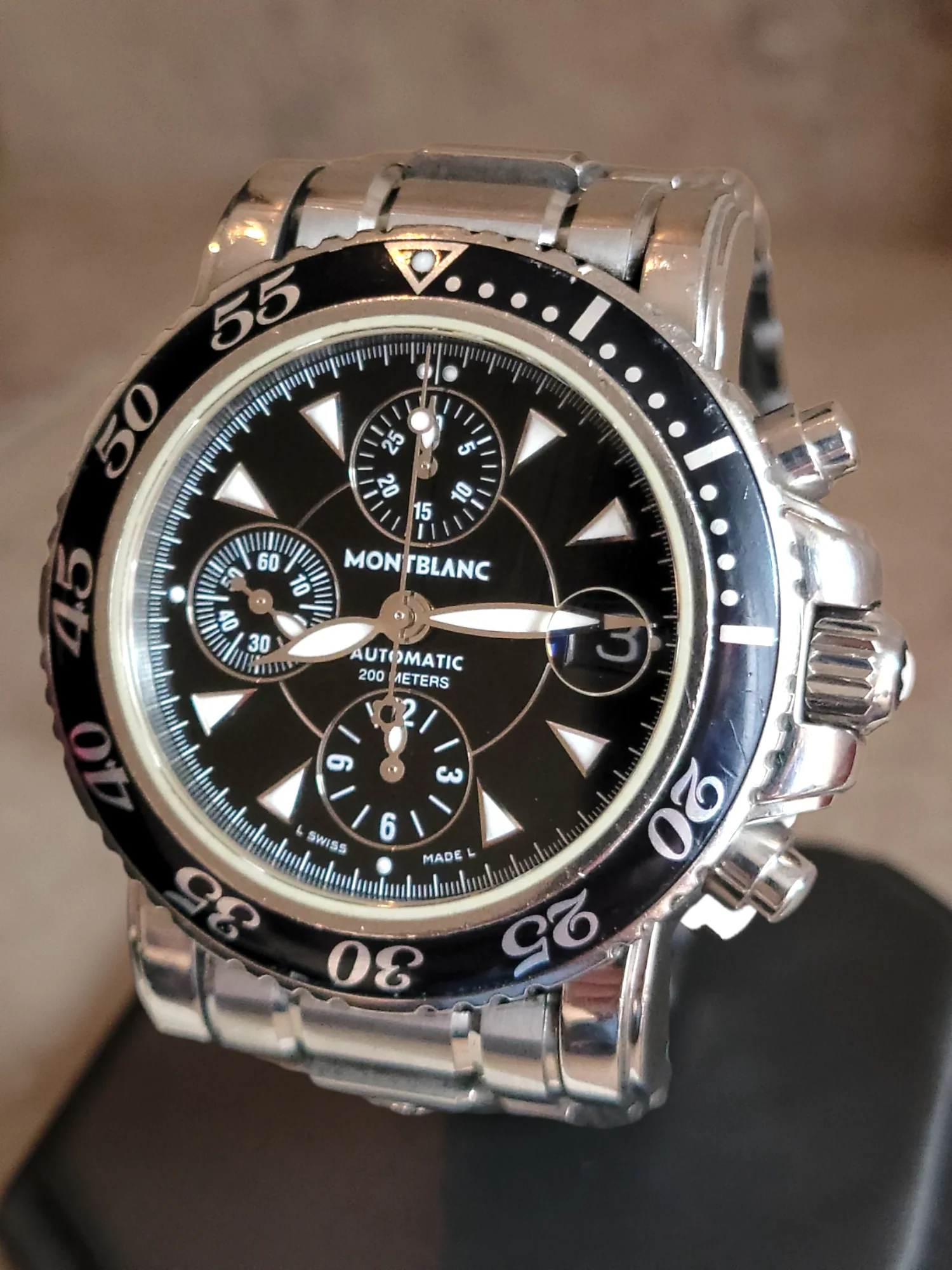 MONTBLAC Meisterstuck Sport Chronograph Watch 25 Jewels Ref. 7034 - Image 23