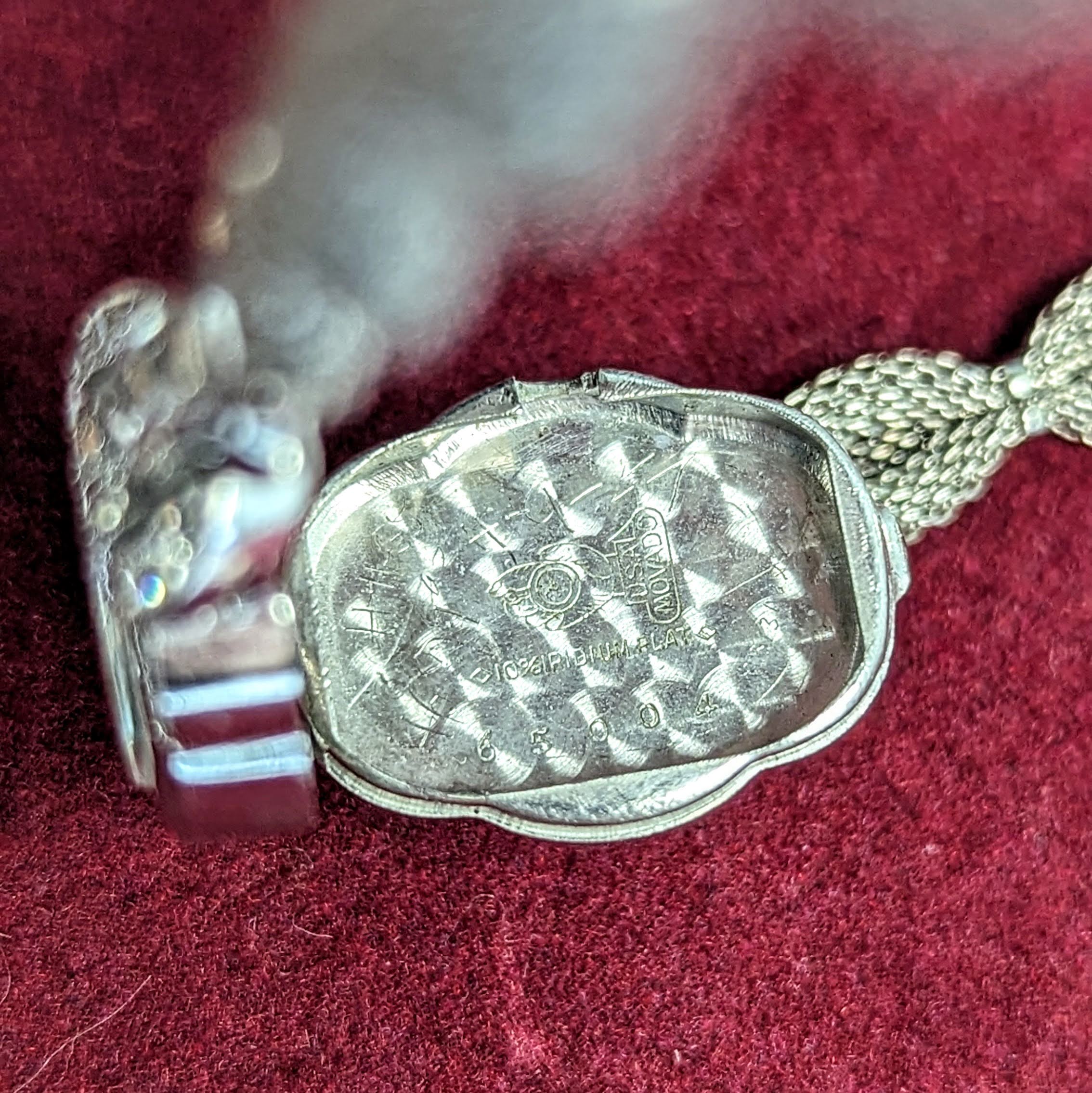 MOVADO Ladies Wristwatch Platinum Case & Fancy Lugs w/Diamonds 17 Jewels Swiss Watch - Image 14