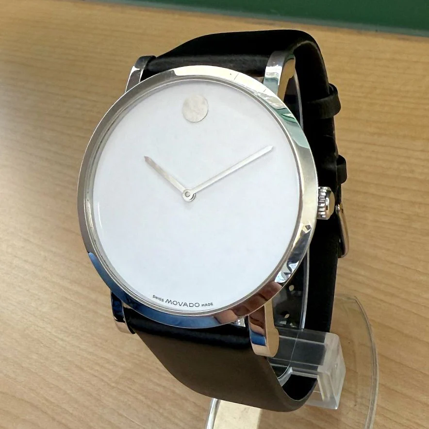Movado Museum Automatic Watch 84F41891 42mm White Dial Wristwatch 2-Box & Papers - Image 3