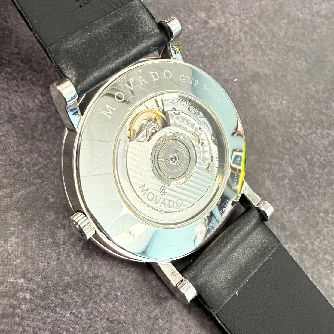 Movado Museum Automatic Watch 84F41891 42mm White Dial Wristwatch 2-Box & Papers - Image 6