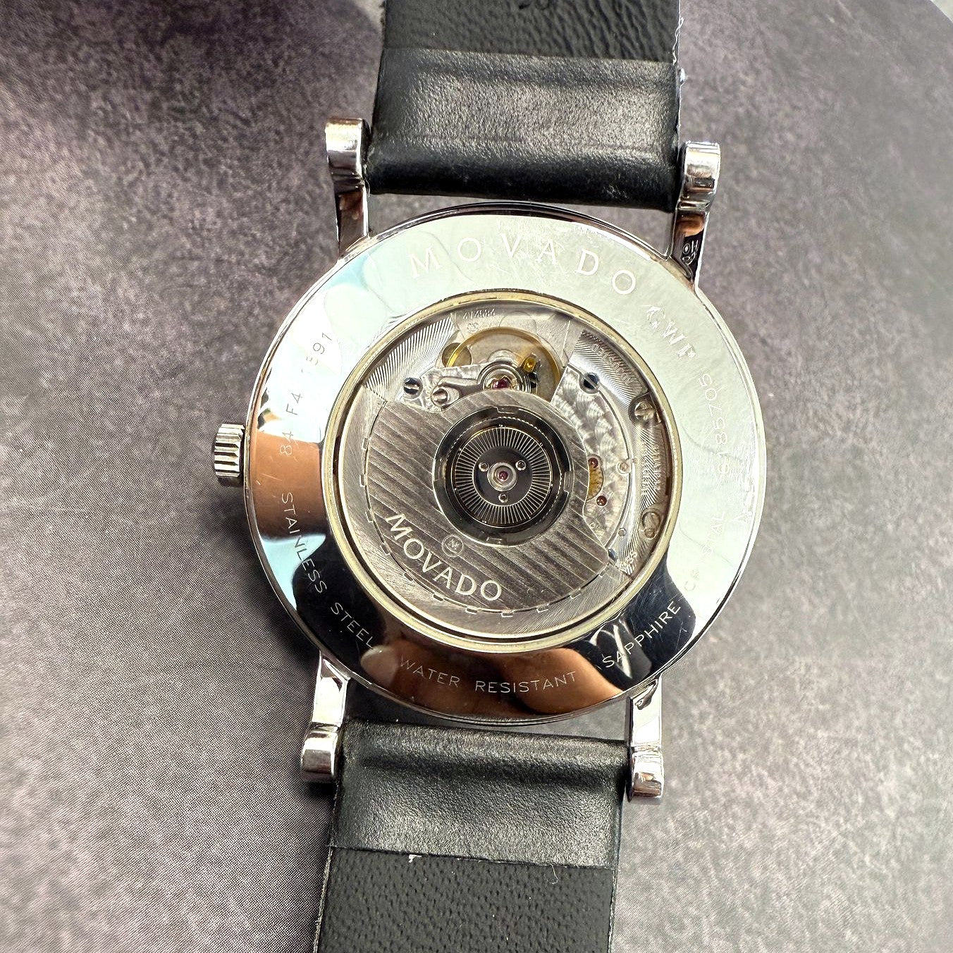 Movado Museum Automatic Watch 84F41891 42mm White Dial Wristwatch 2-Box & Papers - Image 8