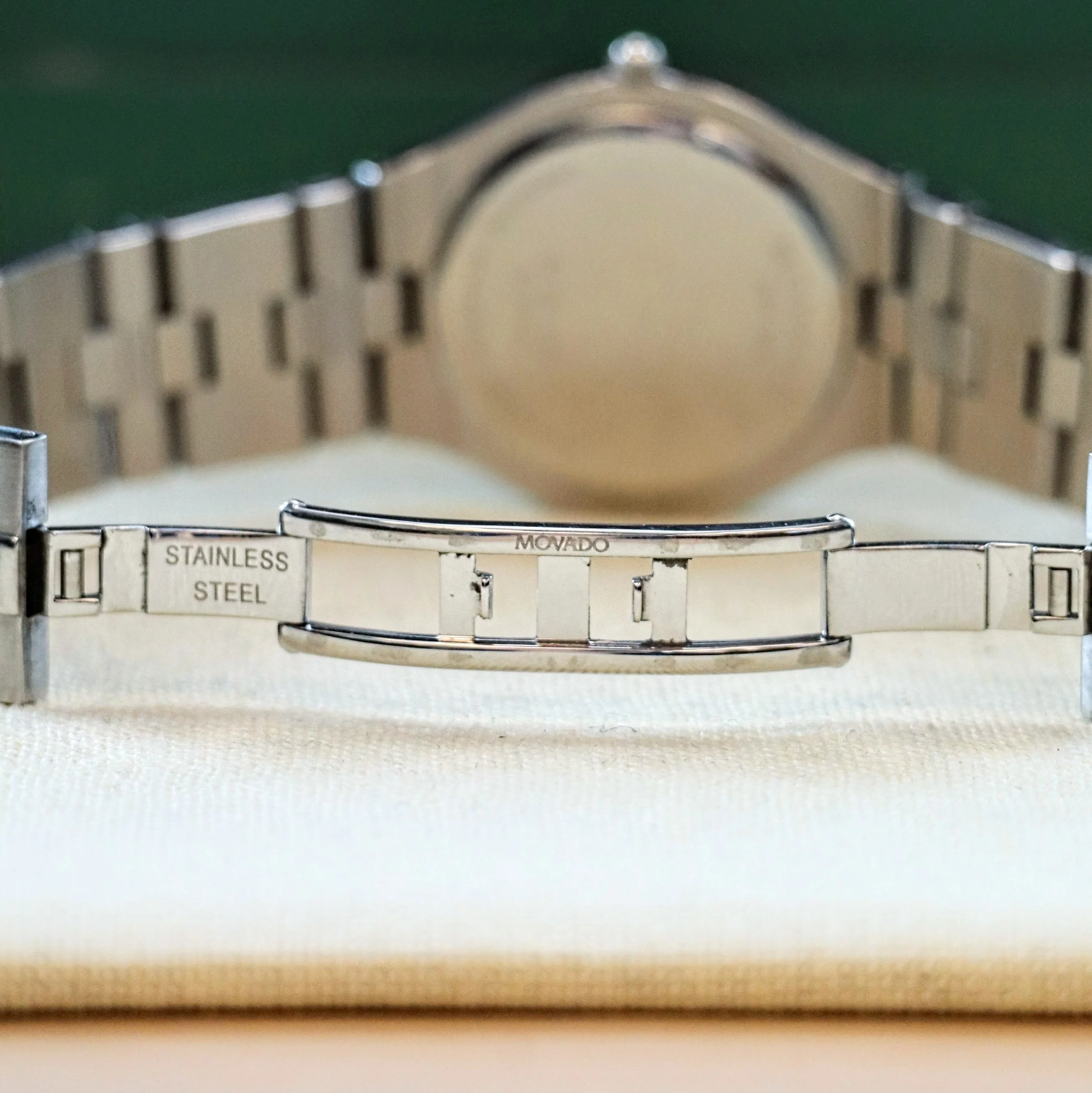 MOVADO MUSEUM Juro Watch Ref. 84.G21899 Black Dial ALL S.S. - Box & Papers! - Image 13
