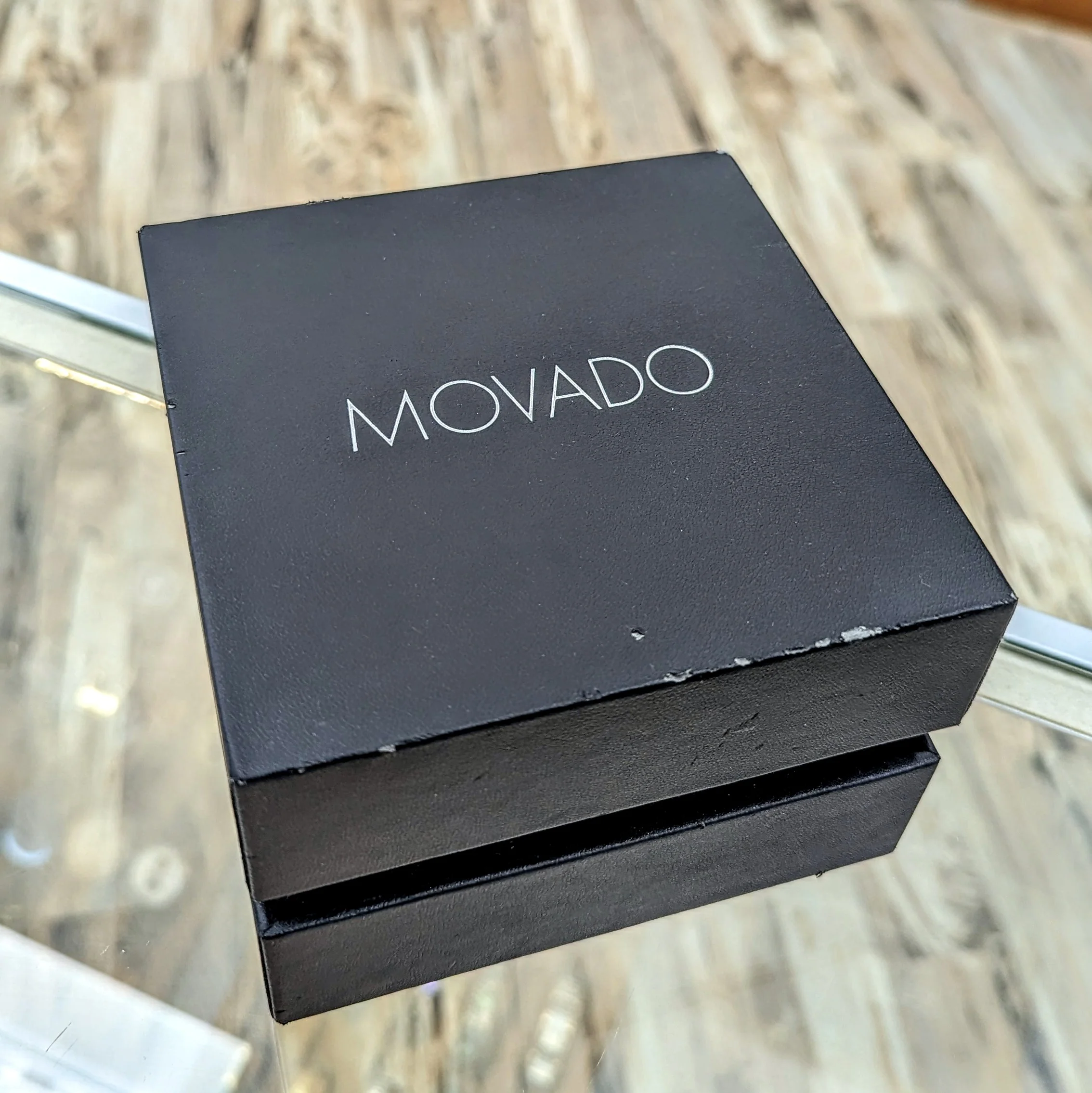 MOVADO Quadro Watch Date Indicator Two-Tone Case S.S. Bracelet Ref. 0606480 - In BOX! - Image 12