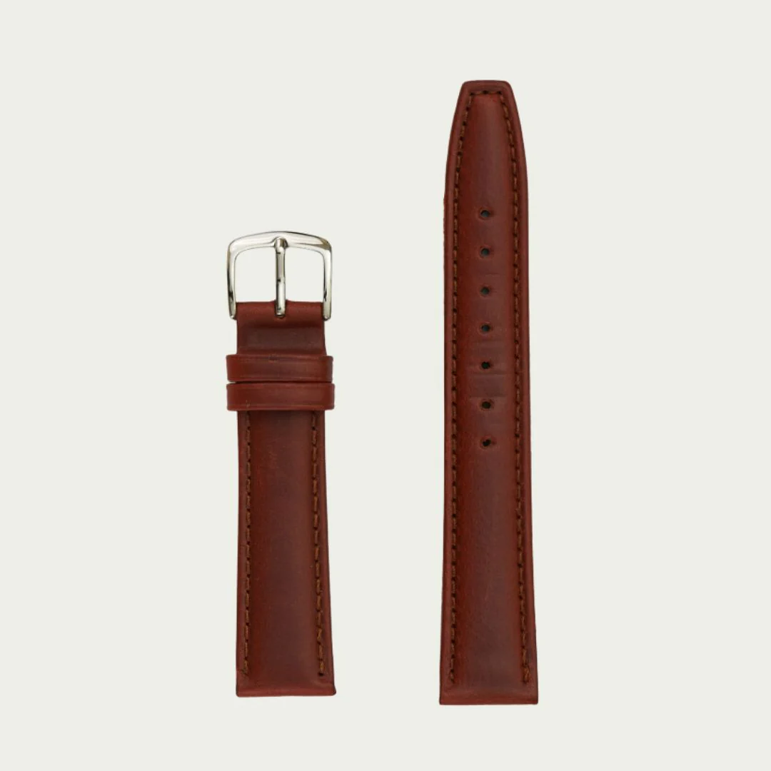 MS881 - Genuine Oil Tan Leather - Hadley Roma Watch Strap - Image 4