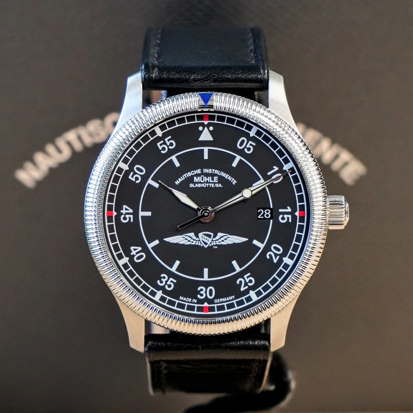 MUHLE GLASHUTTE AOPA Aerosport Limited Edition Watch M1-37-34-401 Automatic Wristwatch - ALL Original BOX & Papers! - Image 3