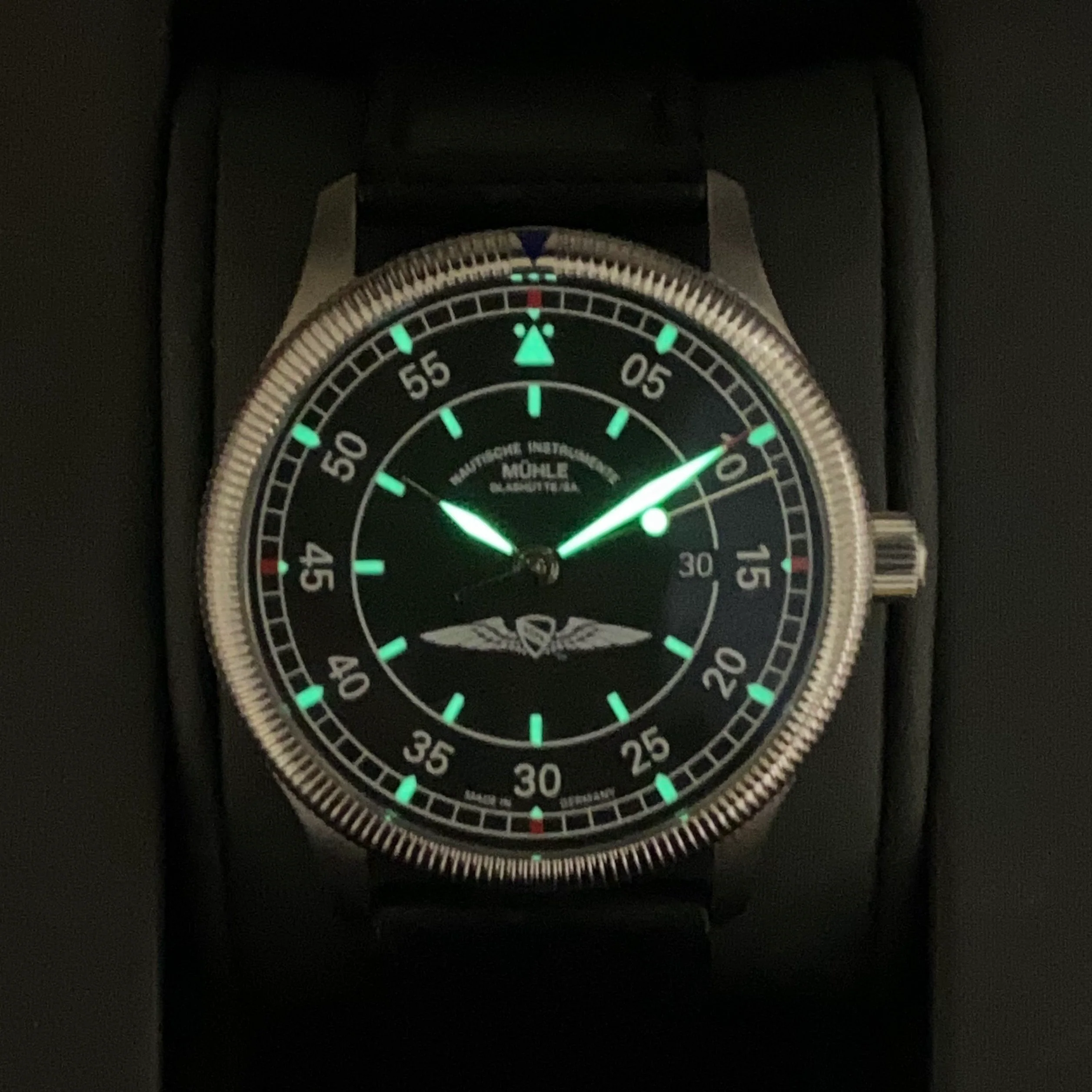 MUHLE GLASHUTTE AOPA Aerosport Limited Edition Watch M1-37-34-401 Automatic Wristwatch - ALL Original BOX & Papers! - Image 7