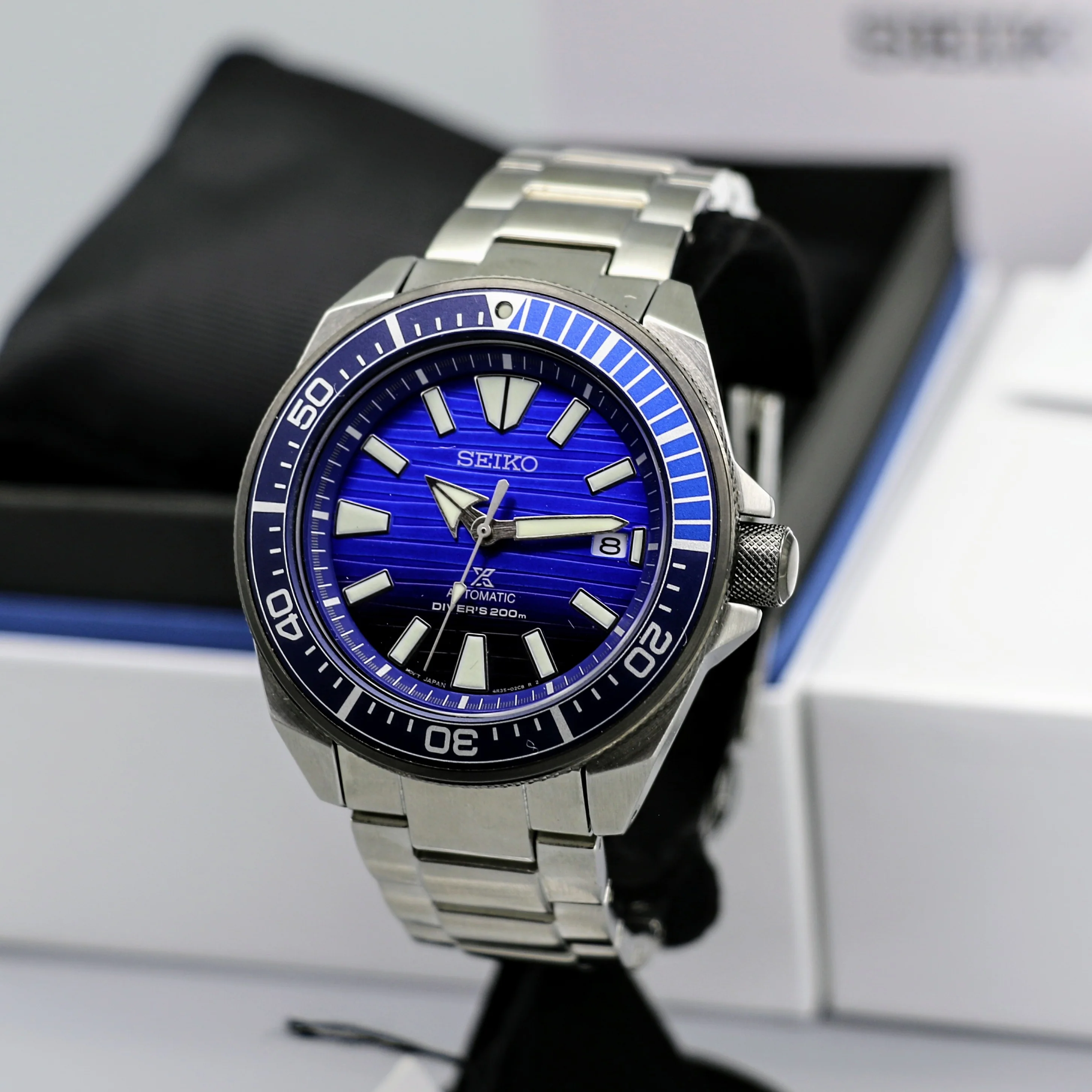 BRAND-NEW! SEIKO "Save the Ocean" Prospex Samurai Automatic Diver's Wristwatch SRPC93 - Image 4
