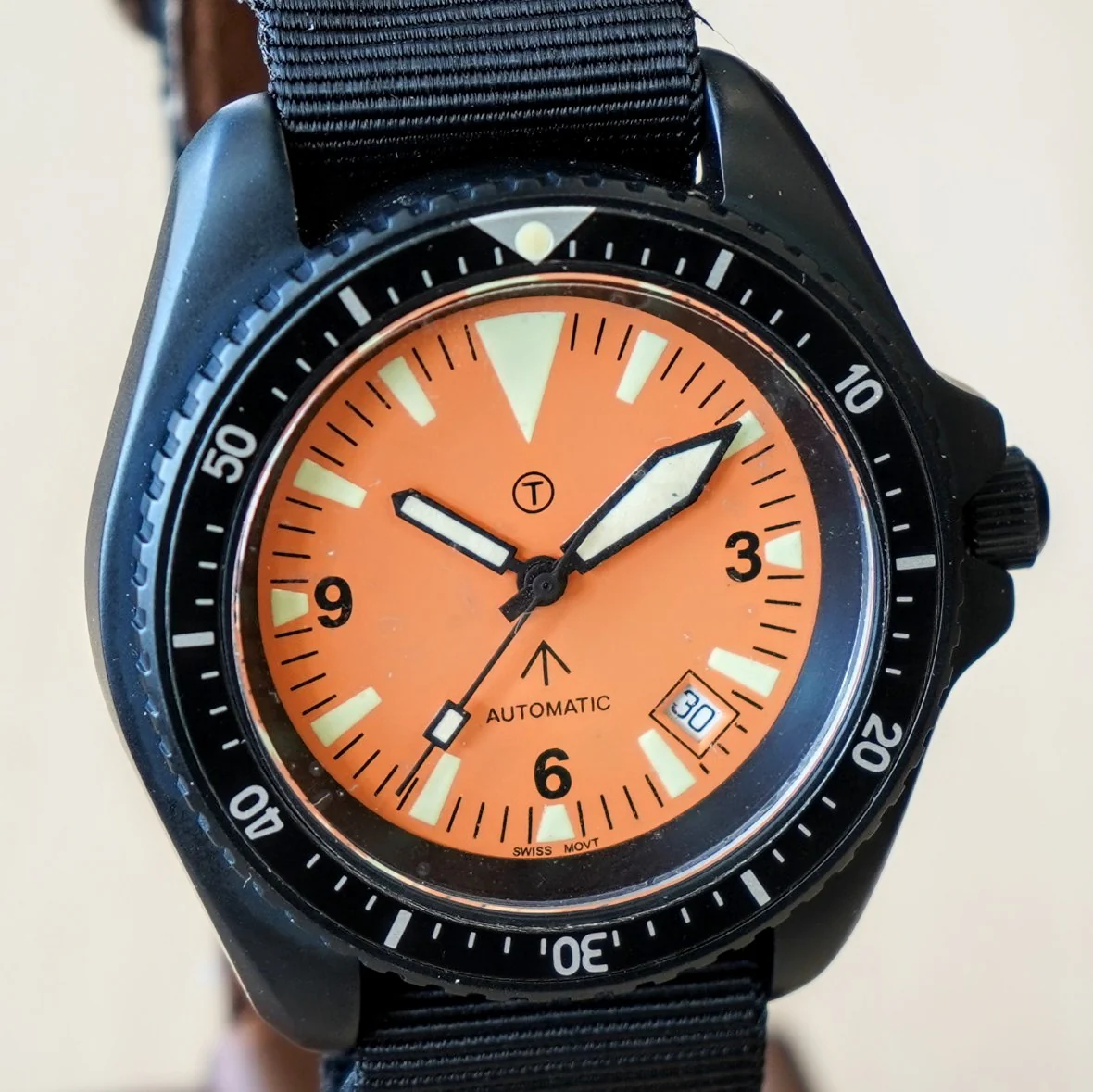 NOS 1980s MWC MIL DIVER Automatic Watch British Military Issue 0555/6645-02 ETA 2824-2 25 Jewels - Image 4