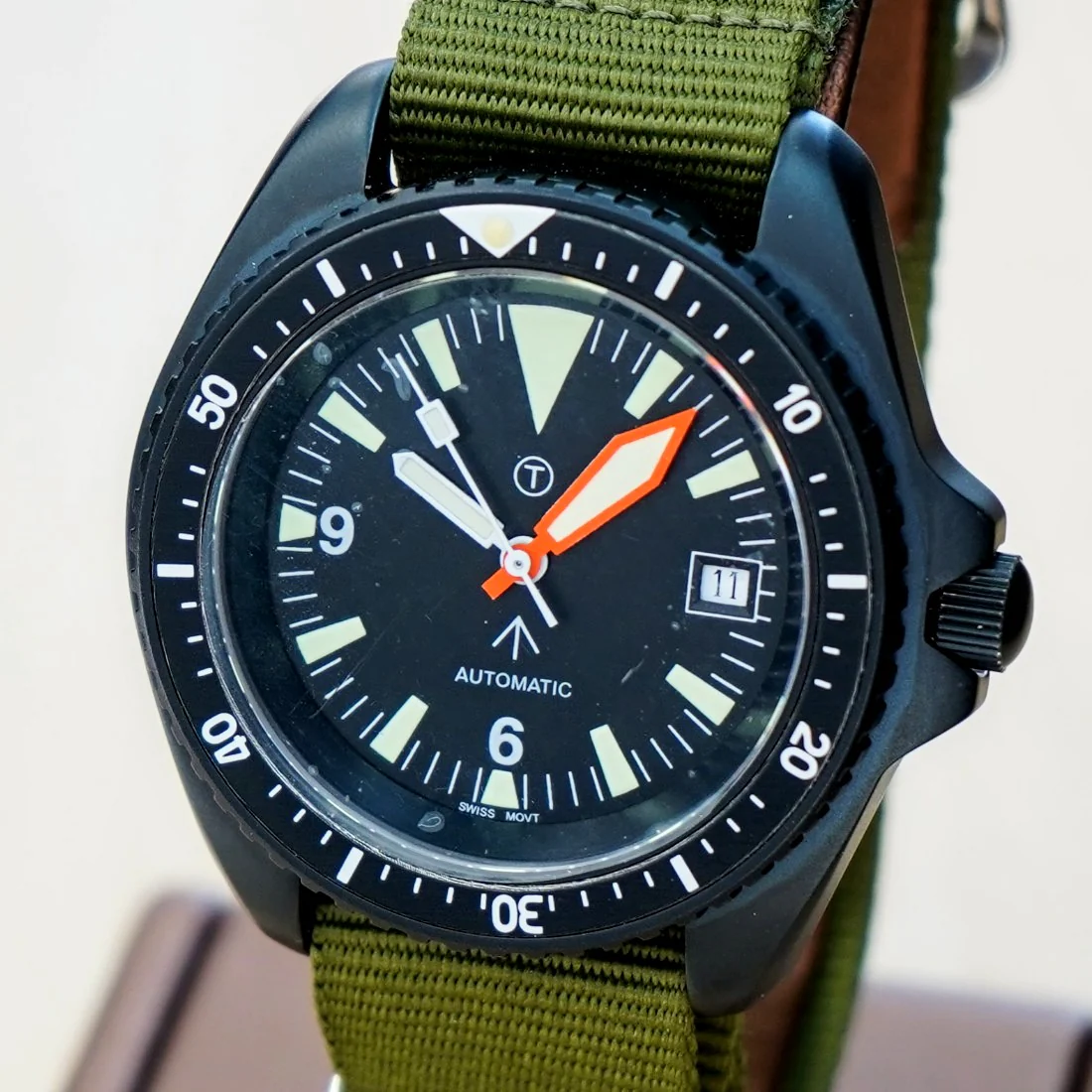 NOS 1980s MWC MIL DIVER Automatic Watch British Military Issue Wristwatch ETA 2824-2 25 Jewels - Image 5