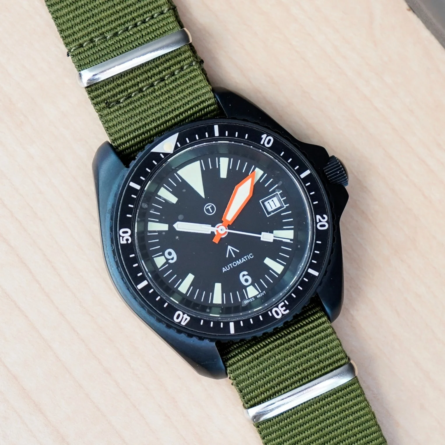 NOS 1980s MWC MIL DIVER Automatic Watch British Military Issue Wristwatch ETA 2824-2 25 Jewels - Image 8