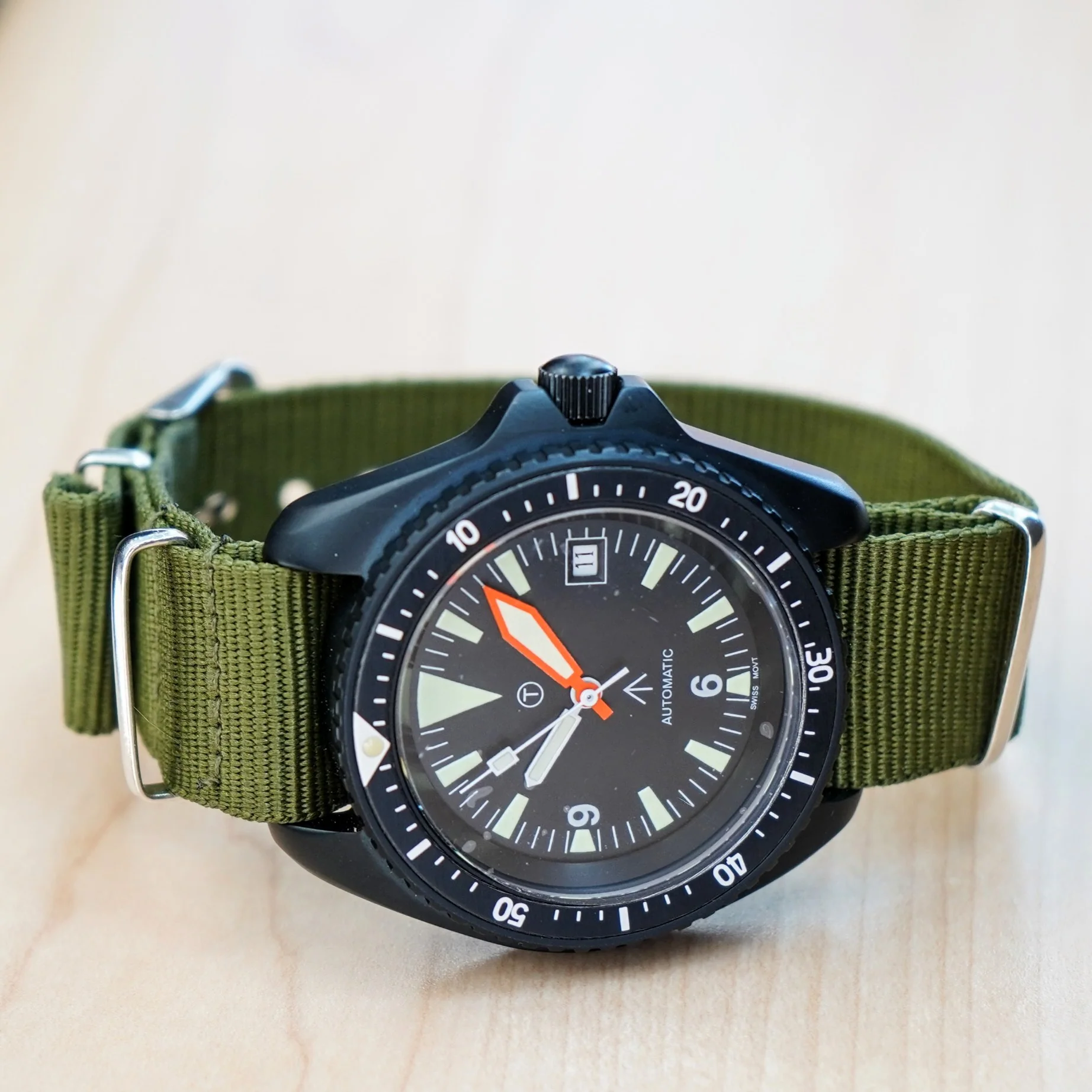 NOS 1980s MWC MIL DIVER Automatic Watch British Military Issue Wristwatch ETA 2824-2 25 Jewels - Image 9