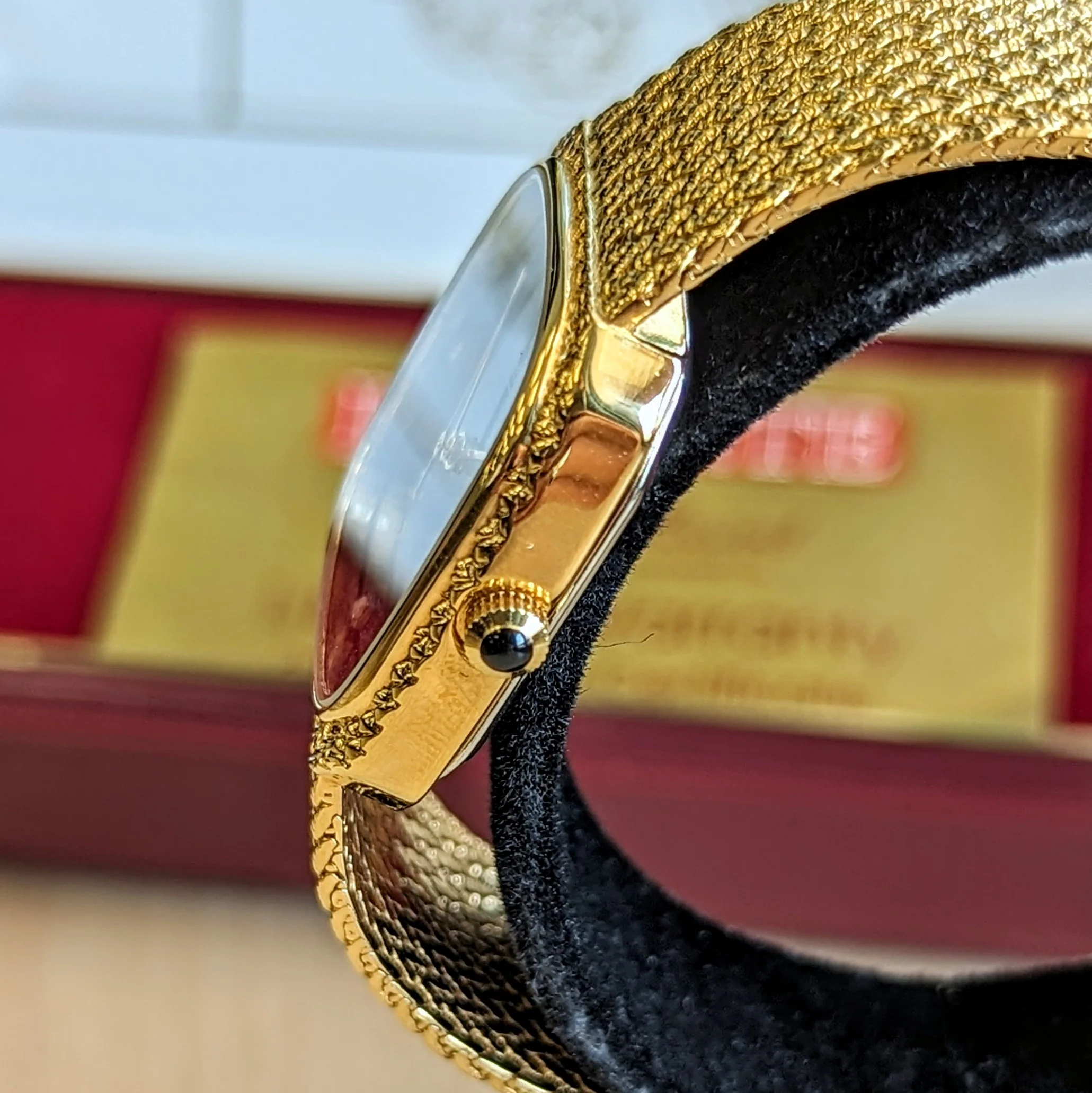 NOS Dufonte By Lucien Picard Quartz Watch Diamond Dial ALL Original Box & Papers - Image 6