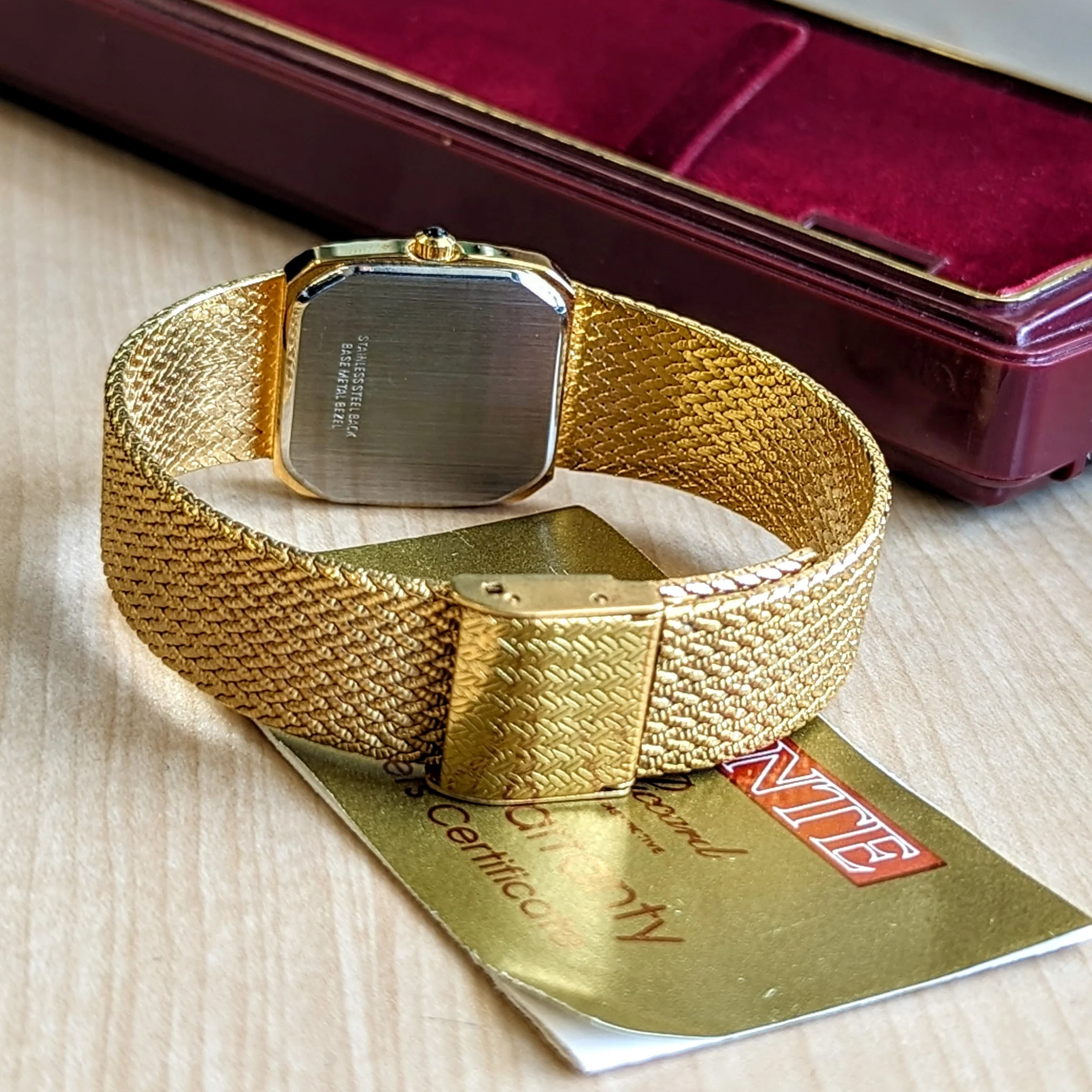 NOS Dufonte By Lucien Picard Quartz Watch Diamond Dial ALL Original Box & Papers - Image 8